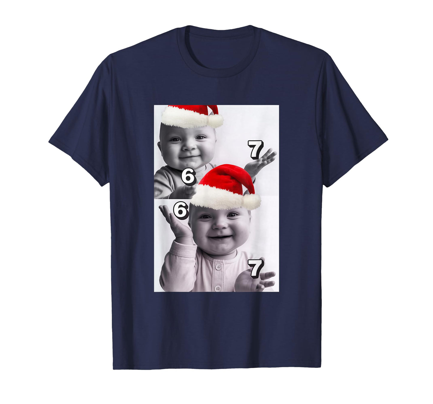 Niche Baby gen z Meme ai Viral Giggling Laughing 67 Meme T-Shirt