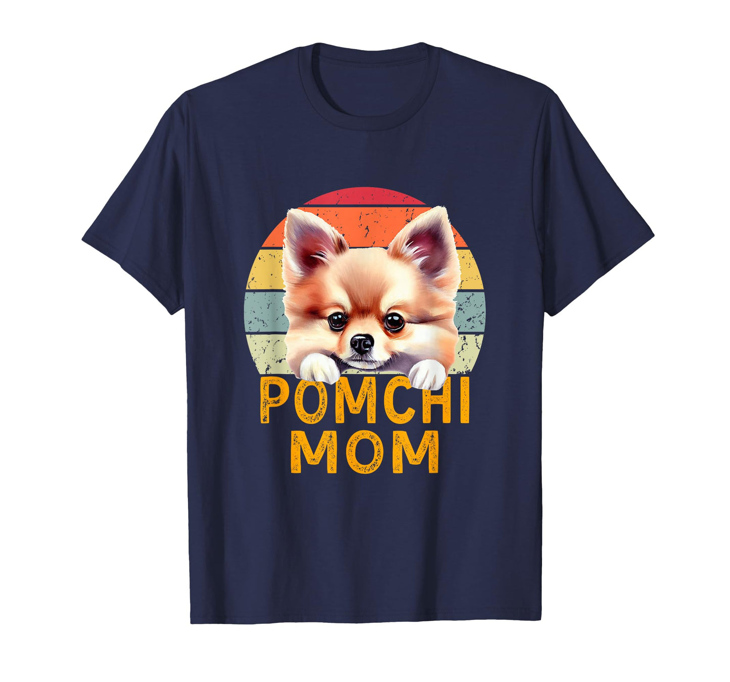Pomchi Dog Mom Funny Retro Vintage Dogs Owner & Lover T-Shirt