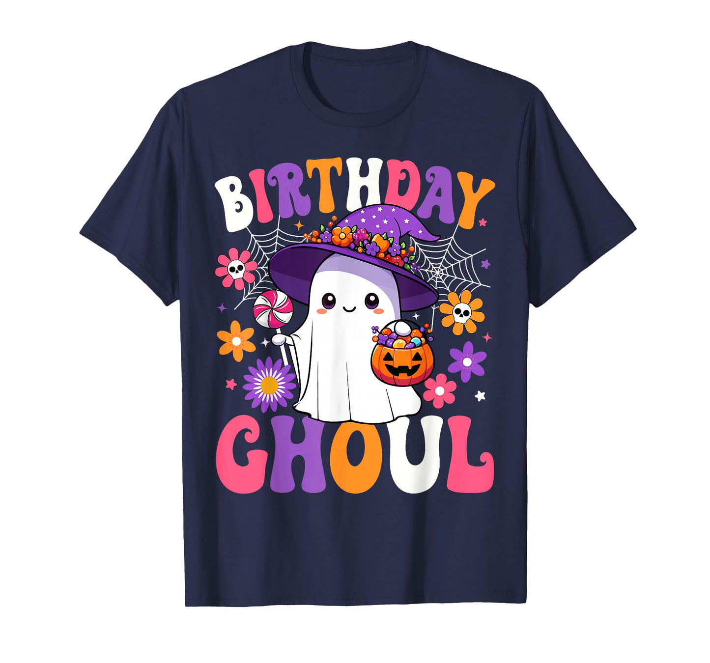 Birthday Ghoul Anniversary Funny Halloween Birthday Ghost T-Shirt