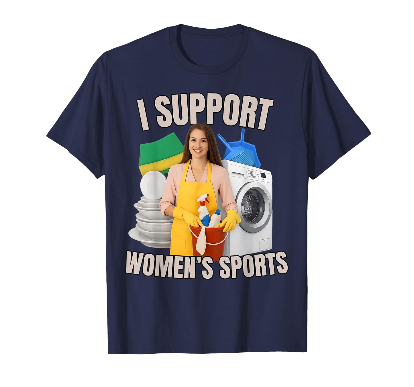 I Support Women's Sports Unwearable Aduld Humor Bootleg T-Shirt