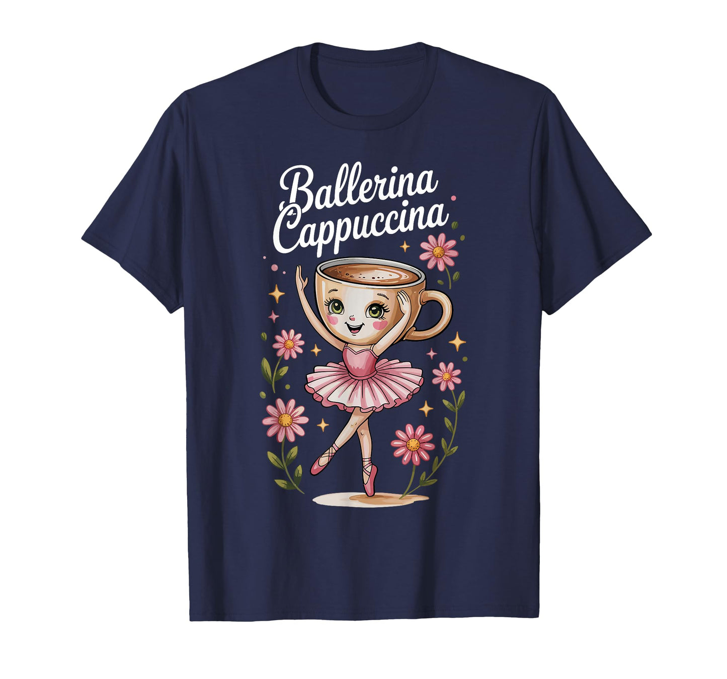 Kids Meme Italian Brainrot Ballerina Cappuccina T-Shirt