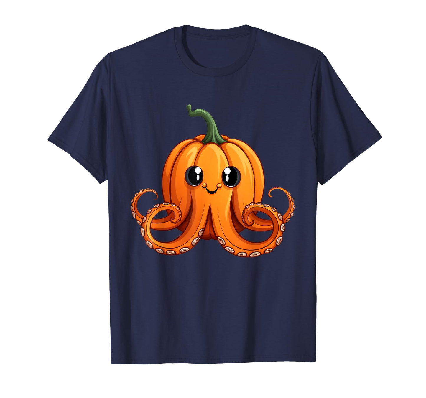 Vintage Octopus Pumpkin Lazy Halloween Party Costume Kids T-Shirt