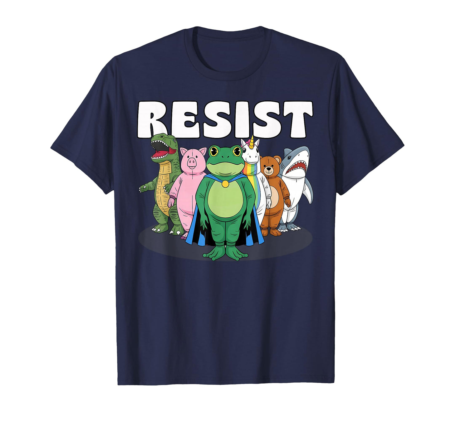 Resist No King Portland Frog Costume Activists Group Frog T-Shirt