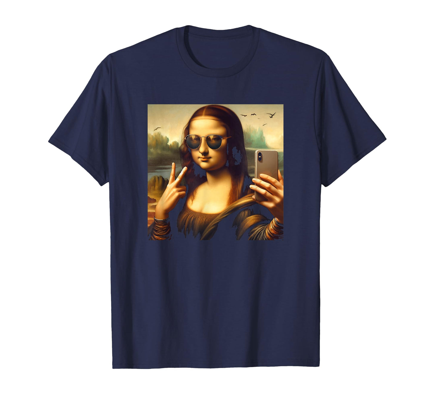 Mona Lisa Sunglasses and Selfie T-Shirt