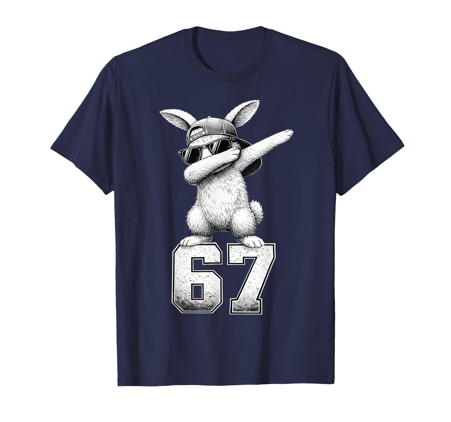 Retro Funny Rabbit Bunny Hip Hop Easter Men Boy Toddler Kid T-Shirt