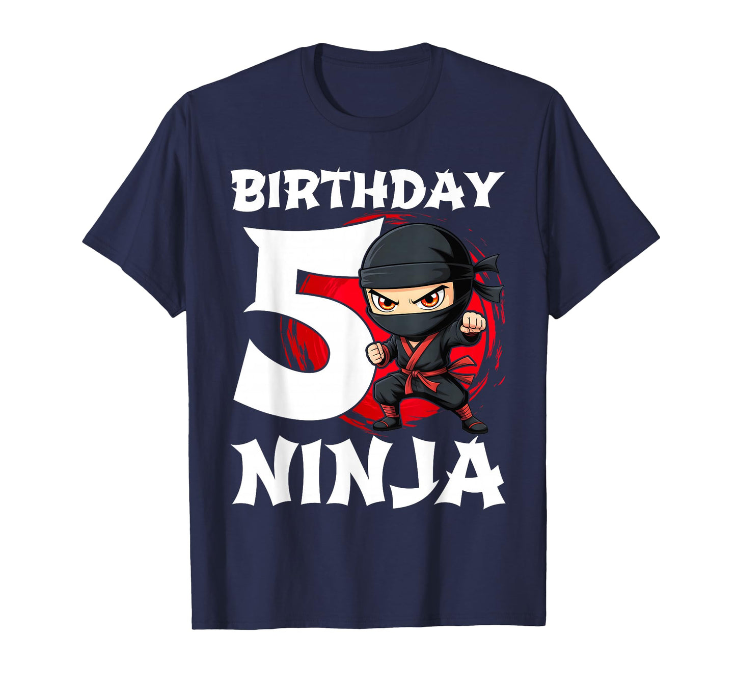 Birthday Ninja - 5 Year Old Party Theme T-Shirt