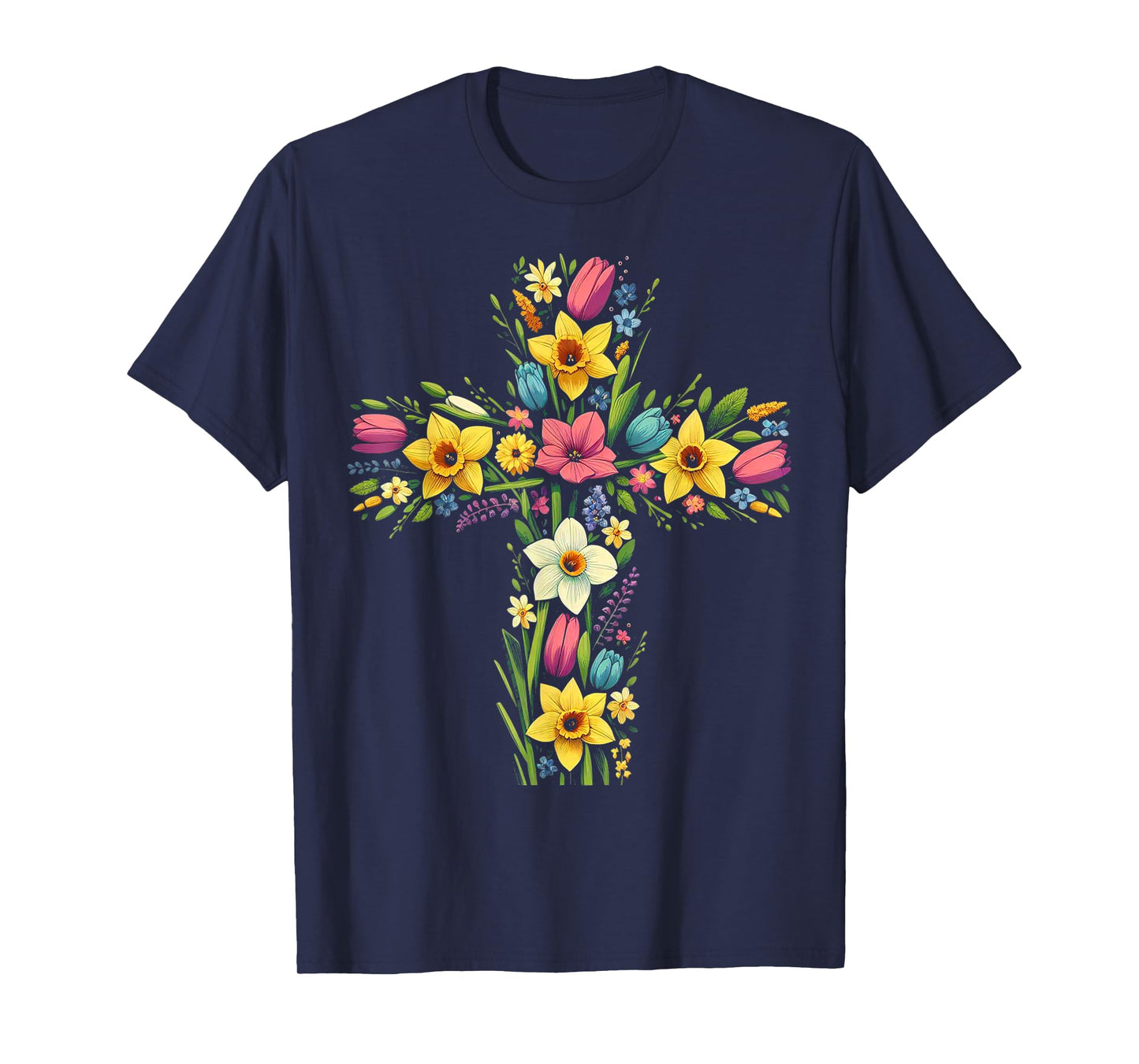 Christian Religious Cross Jesus Christ Faith and Worship T-Shirt