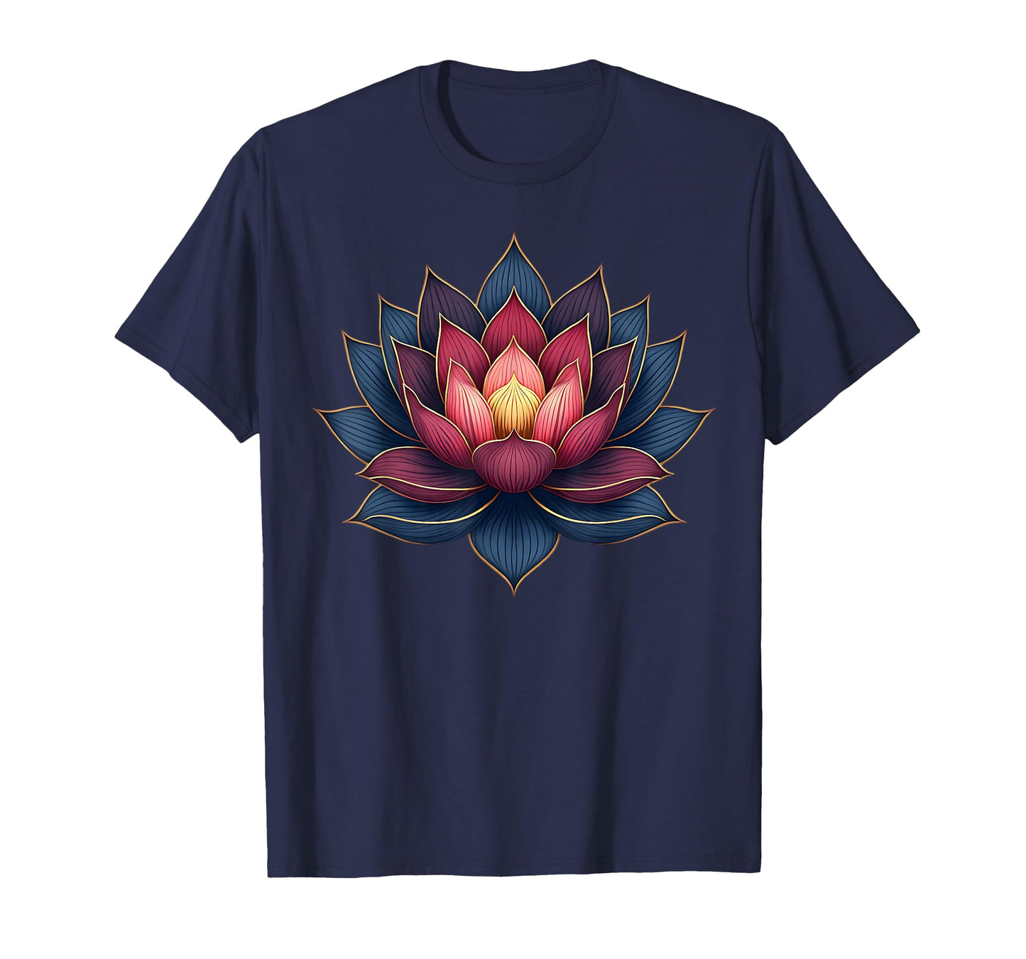 Lotus Flower Yoga Inspired for Mindful Women T-Shirt