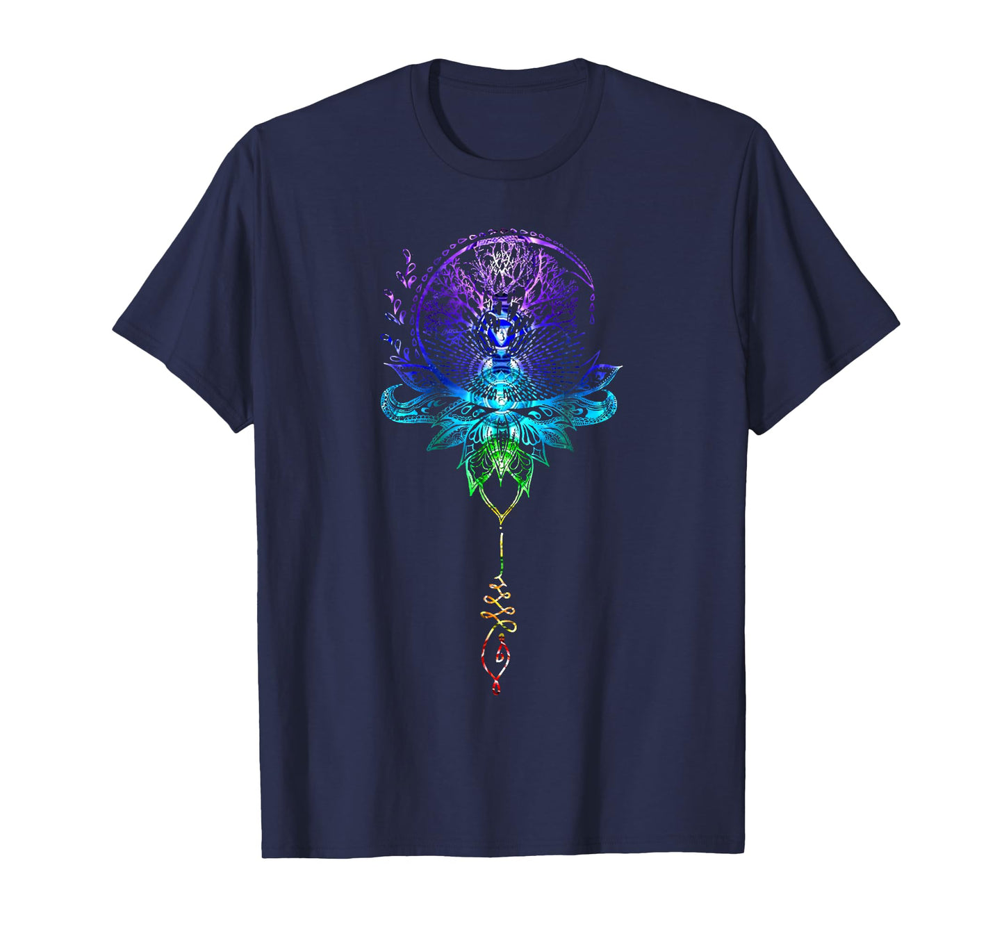Mandala Lotus Unalome Tree of Life Chakra T-Shirt