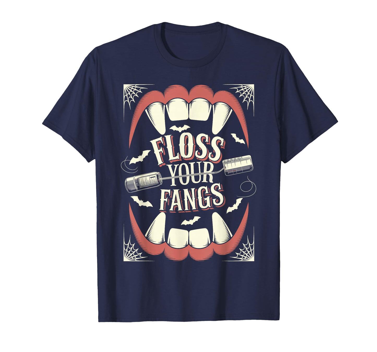 Funny Dental Hygienist Assistant Halloween, Floss your Fangs T-Shirt