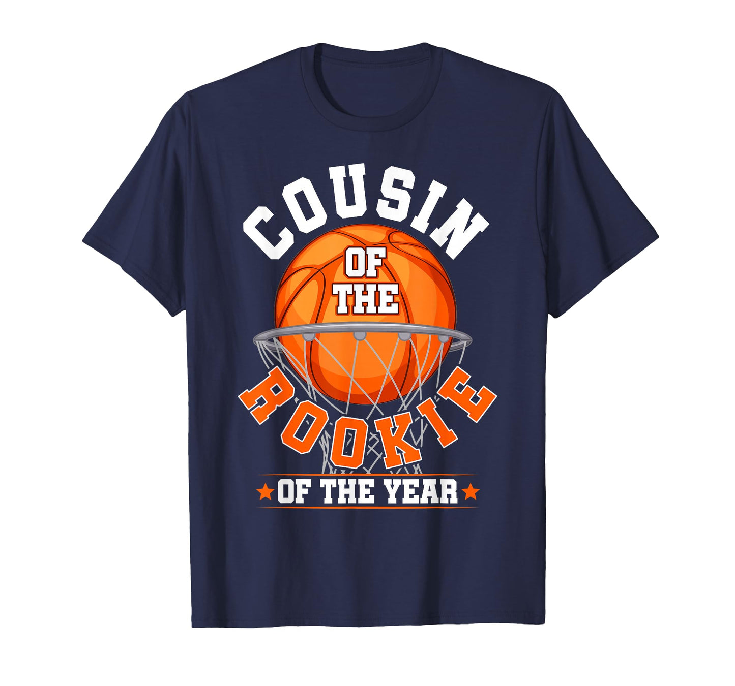 Cousin of Rookie 1st Birthday Basketball Family Matching T-Shirt