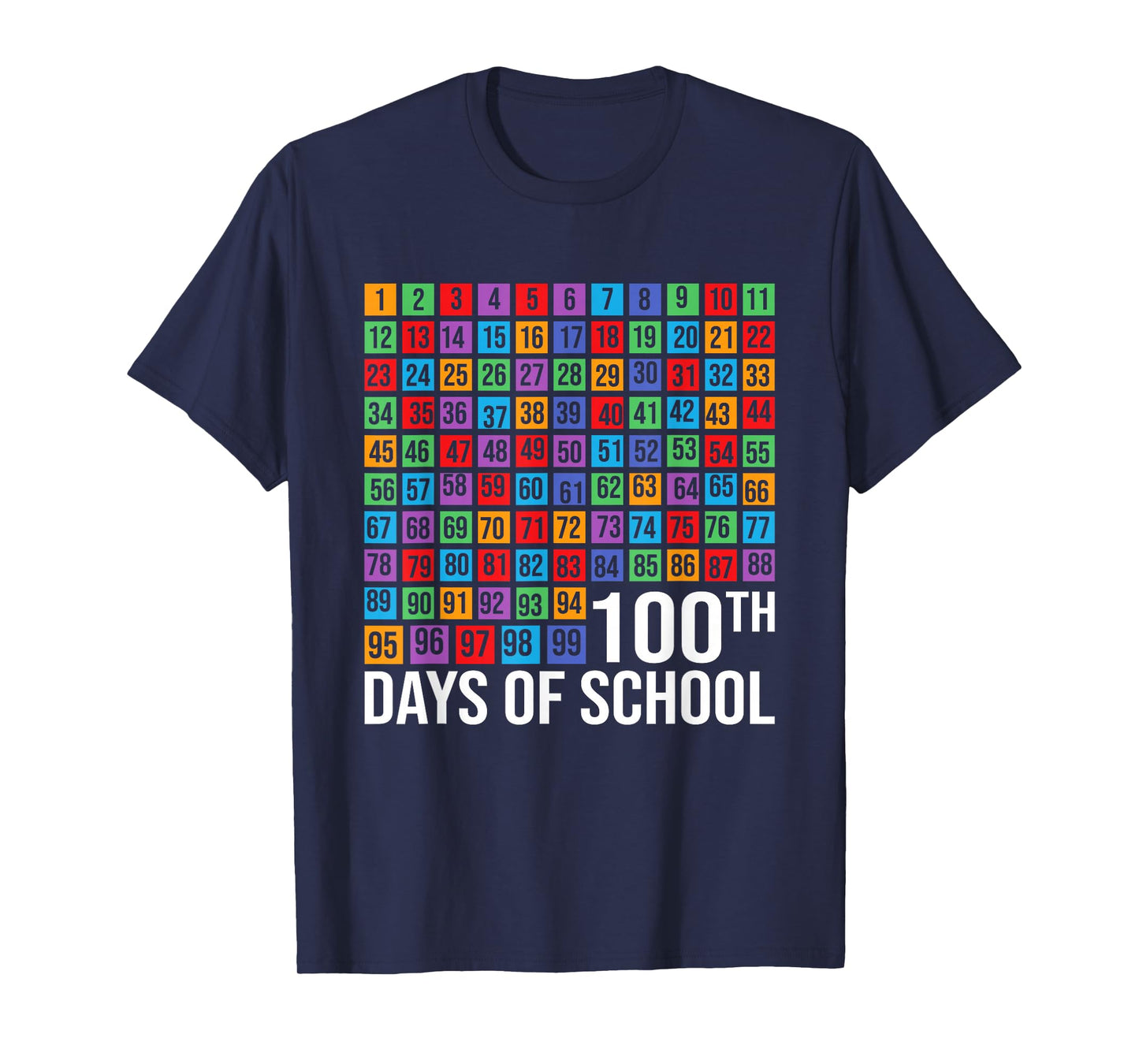 Kids Happy 100th Day of School Teachers Students Boys Girls T-Shirt