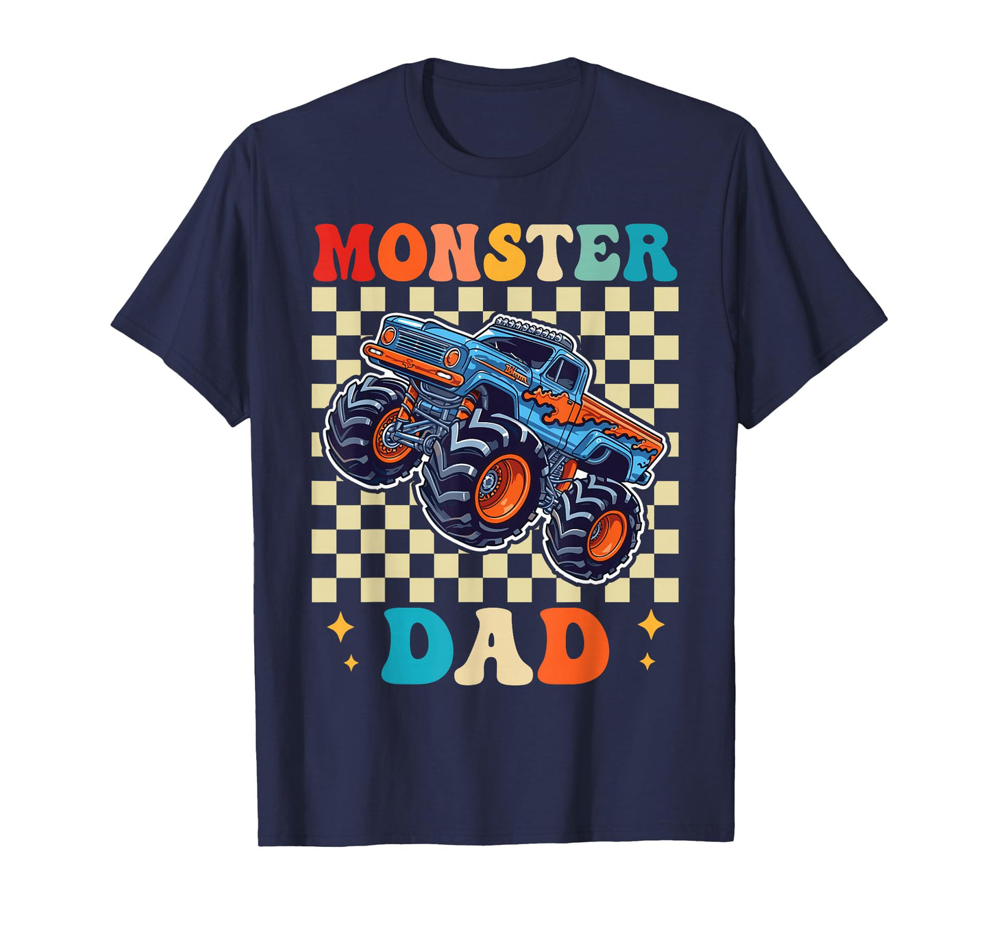 Monster Truck Dad Family Matching Monster Trucks Birthday T-Shirt