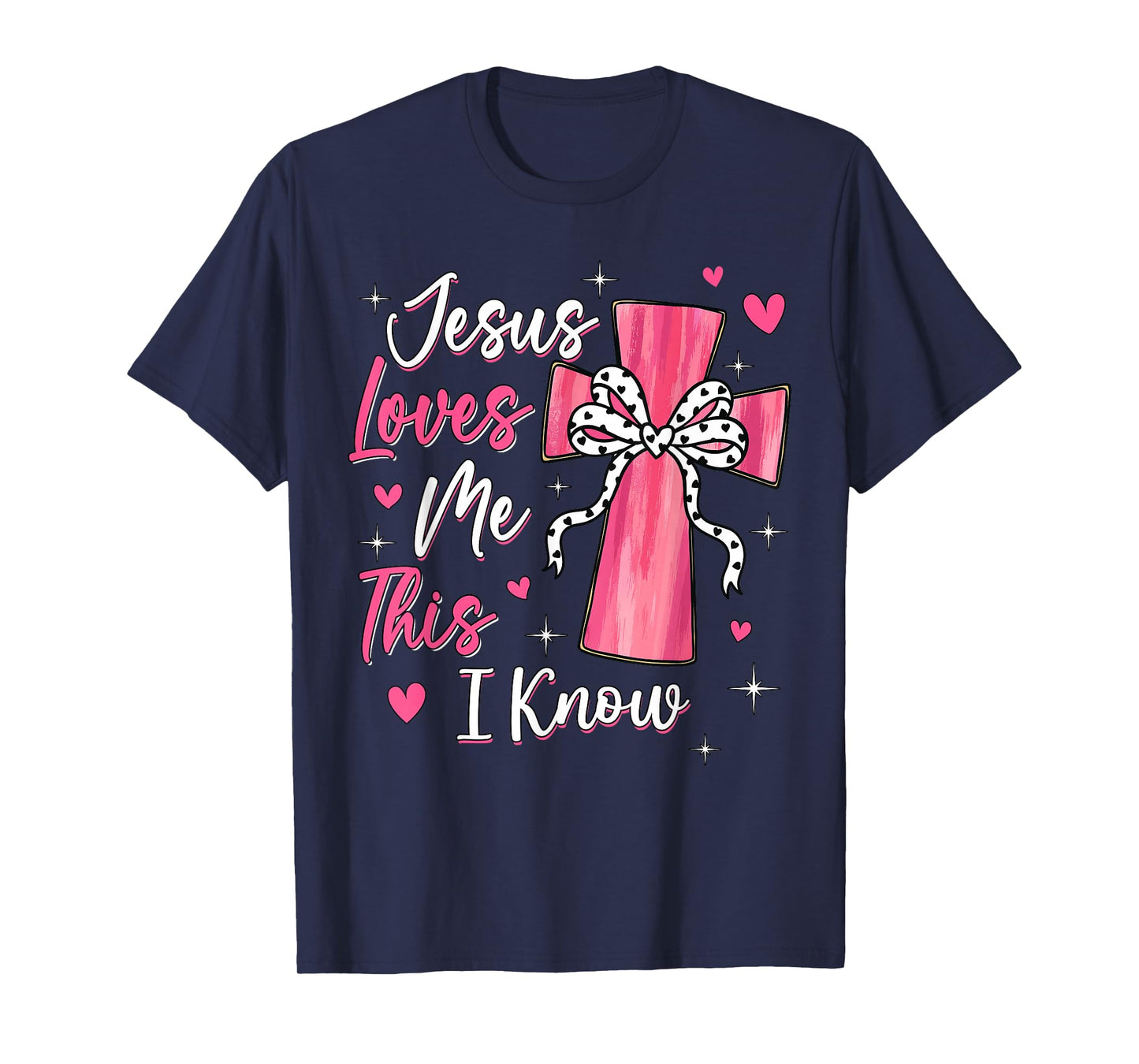 Jesus Loves Me This I Know God Religious Christian Valentine T-Shirt