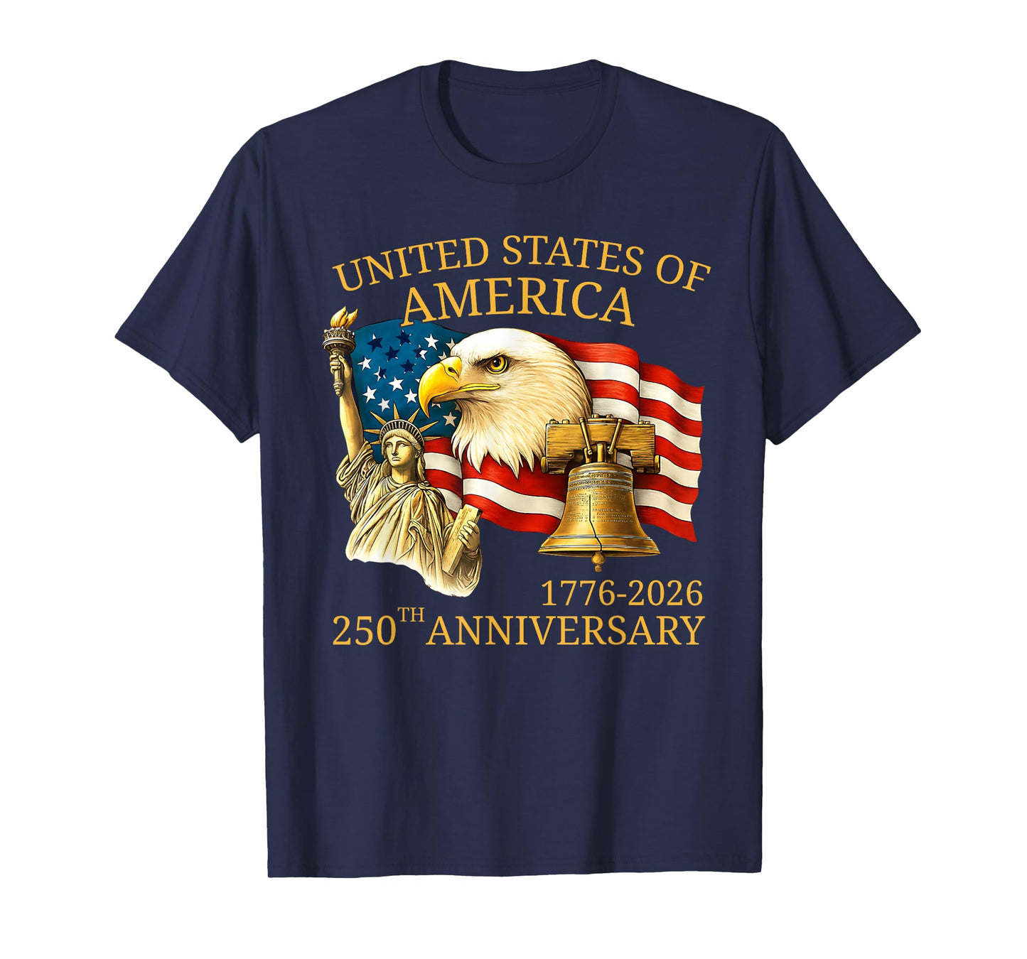 Eagle and Flag 250th Birthday America Since 1776 T-Shirt