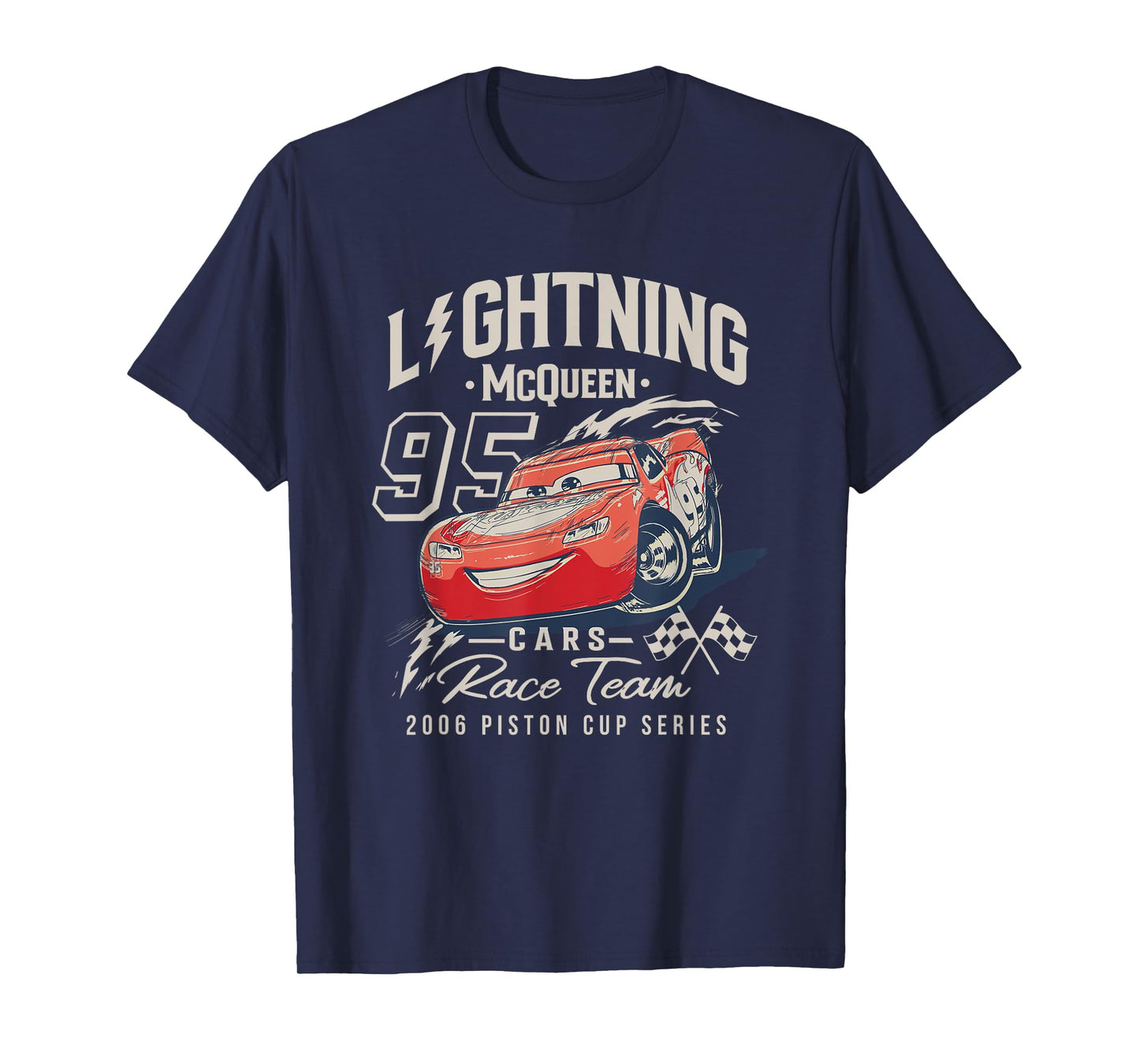 Disney Pixar Cars Lightning McQueen 2006 Race Team T-Shirt