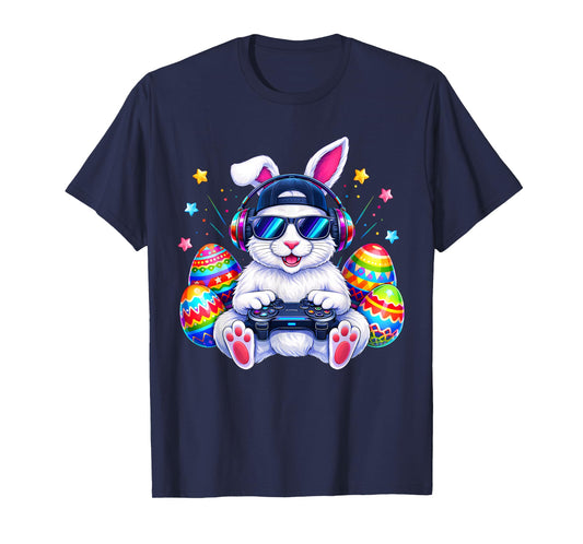 Funny Gaming Game Bunny Rabbit Easter Men Boy Toddler Kid T-Shirt