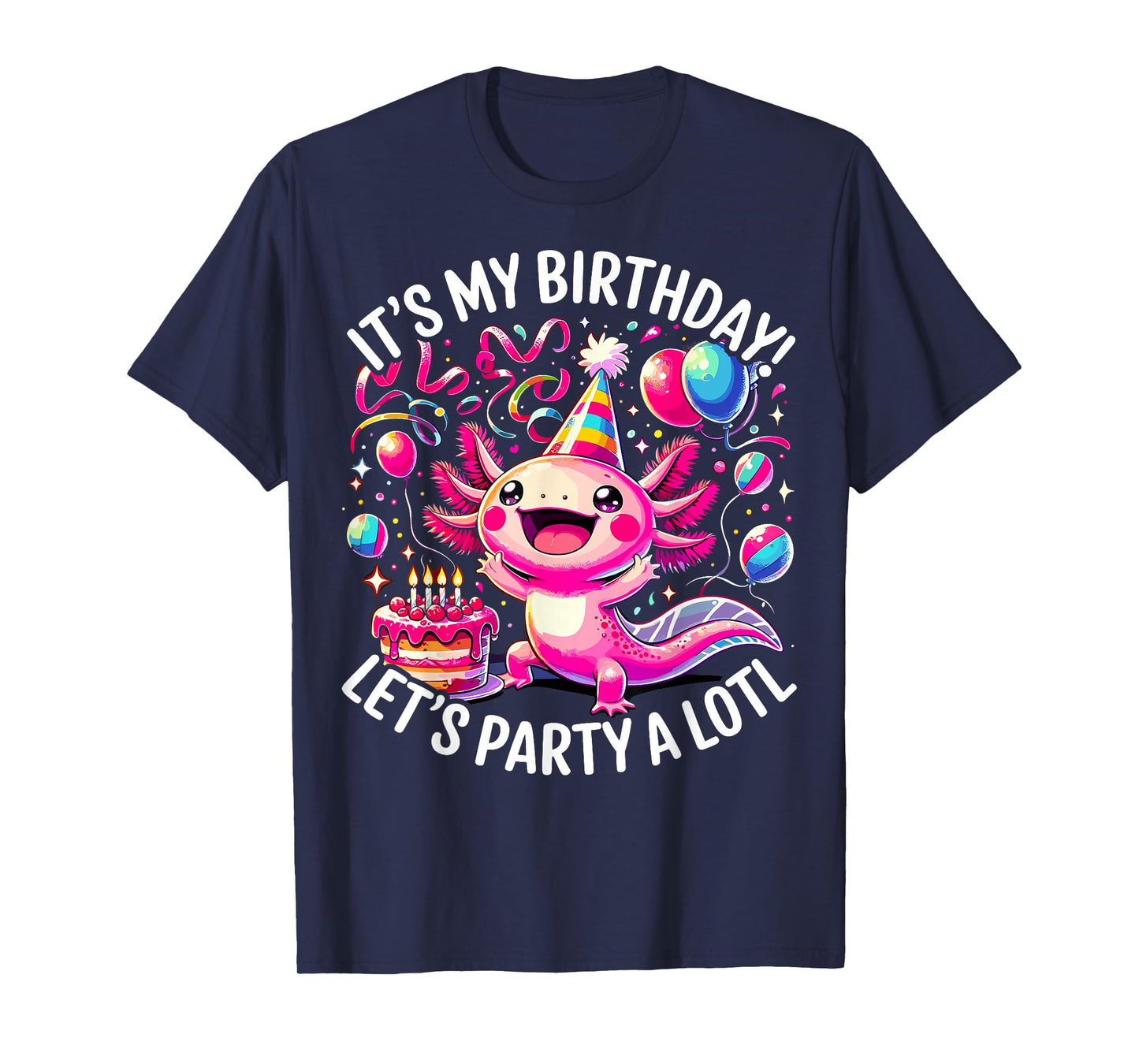 Birthday Axolotl Party T-Shirt