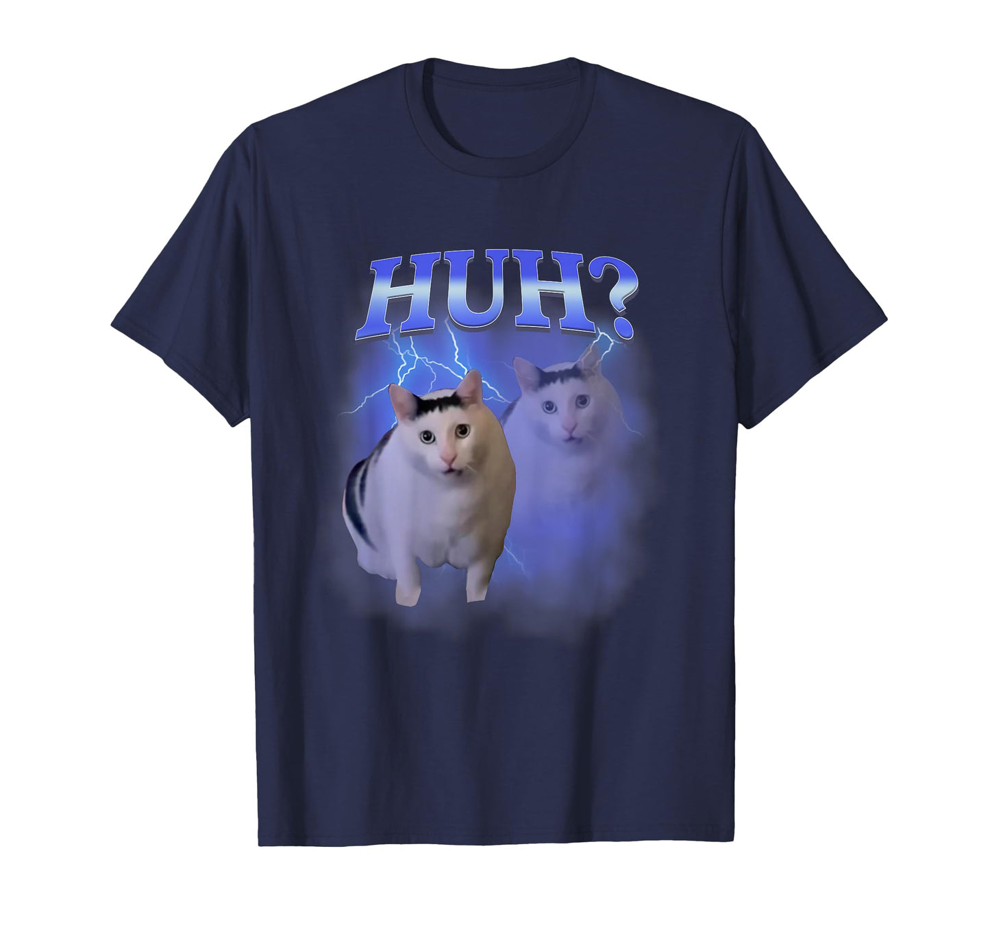Huh Silly Cat Meme Funny Oddly Bootleg Specific Dank Memes T-Shirt