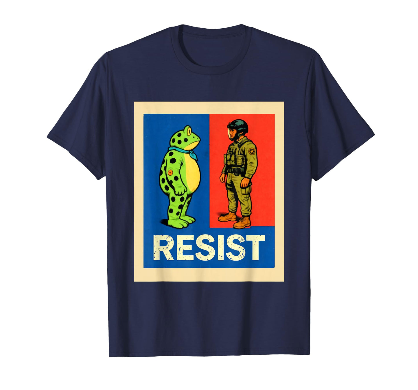 Resist Frog Portland Activist Protest for Men and Women T-Shirt