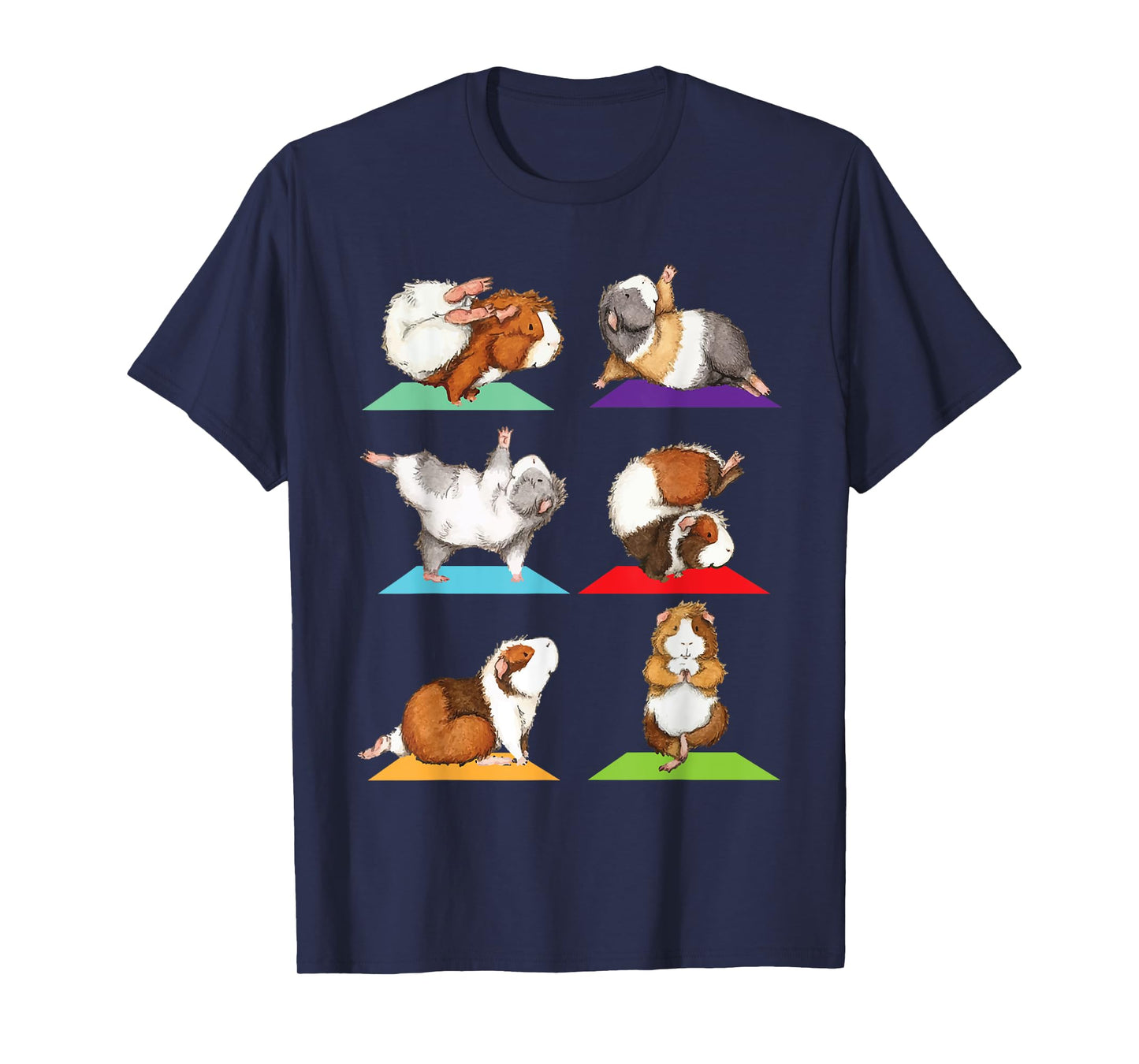 Guinea Pig Yoga - Fitness Exercise Animal Rodent Pet Lover T-Shirt