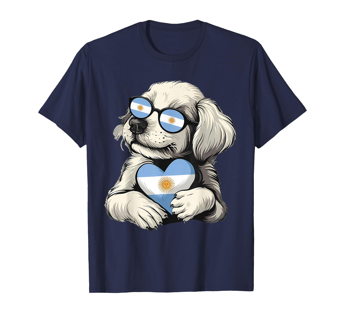 Argentina Pride Dog Argentinian Flag T-Shirt