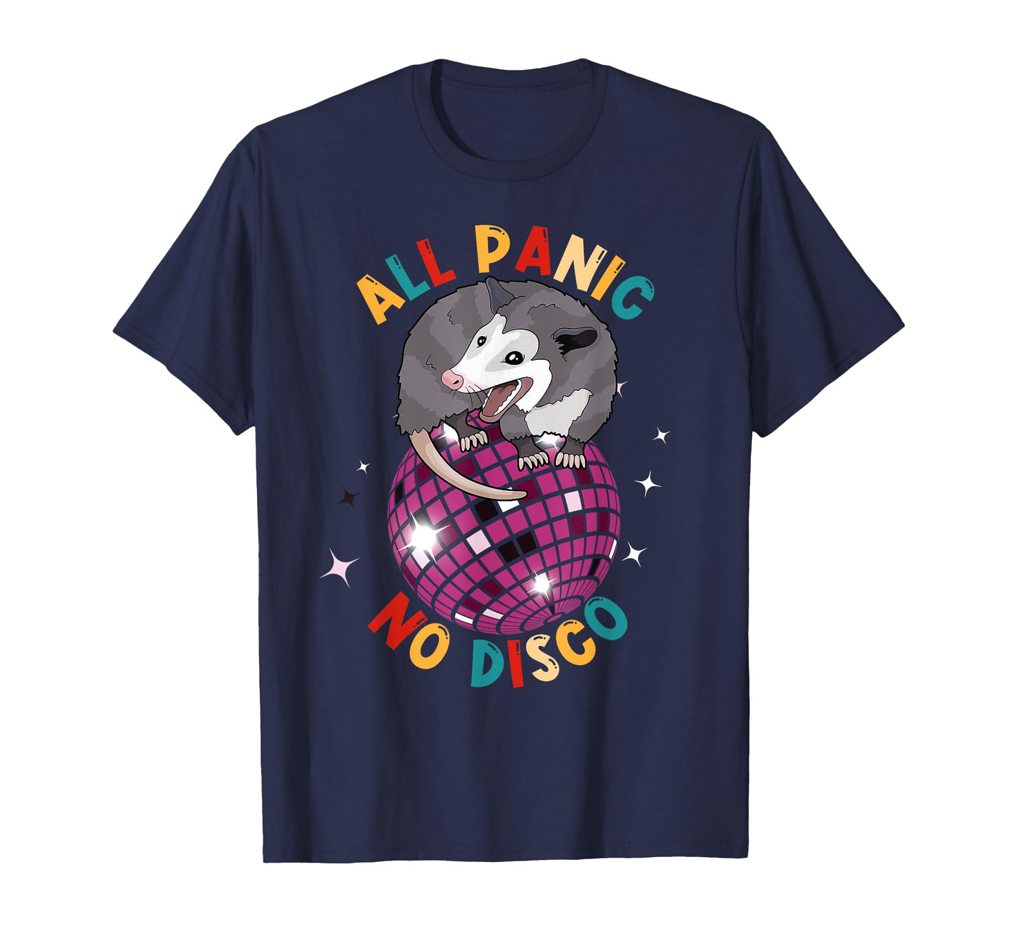 Opossum All Panic No Disco Funny Possum Scream Men Women Kid T-Shirt