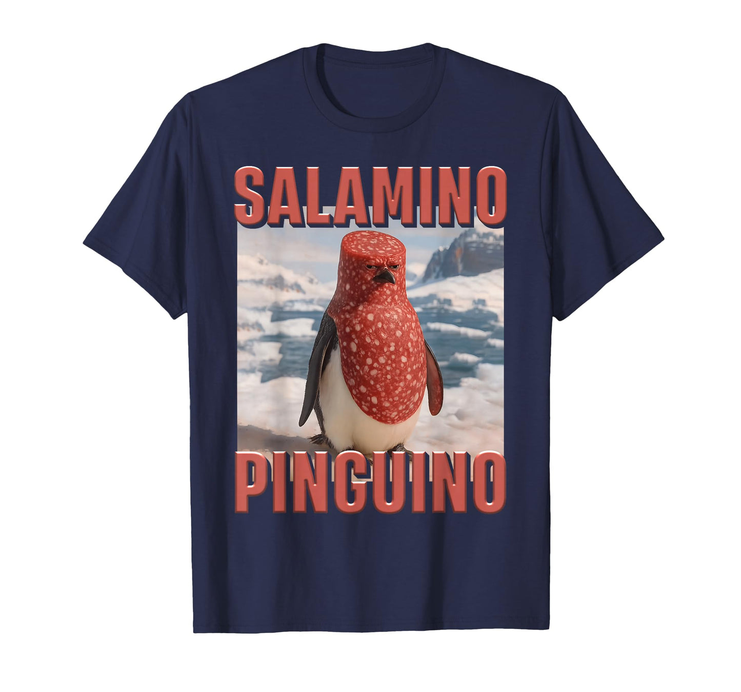 Hilarious Penguin Brainrot Meme Kids Joke AI Generated Funny T-Shirt