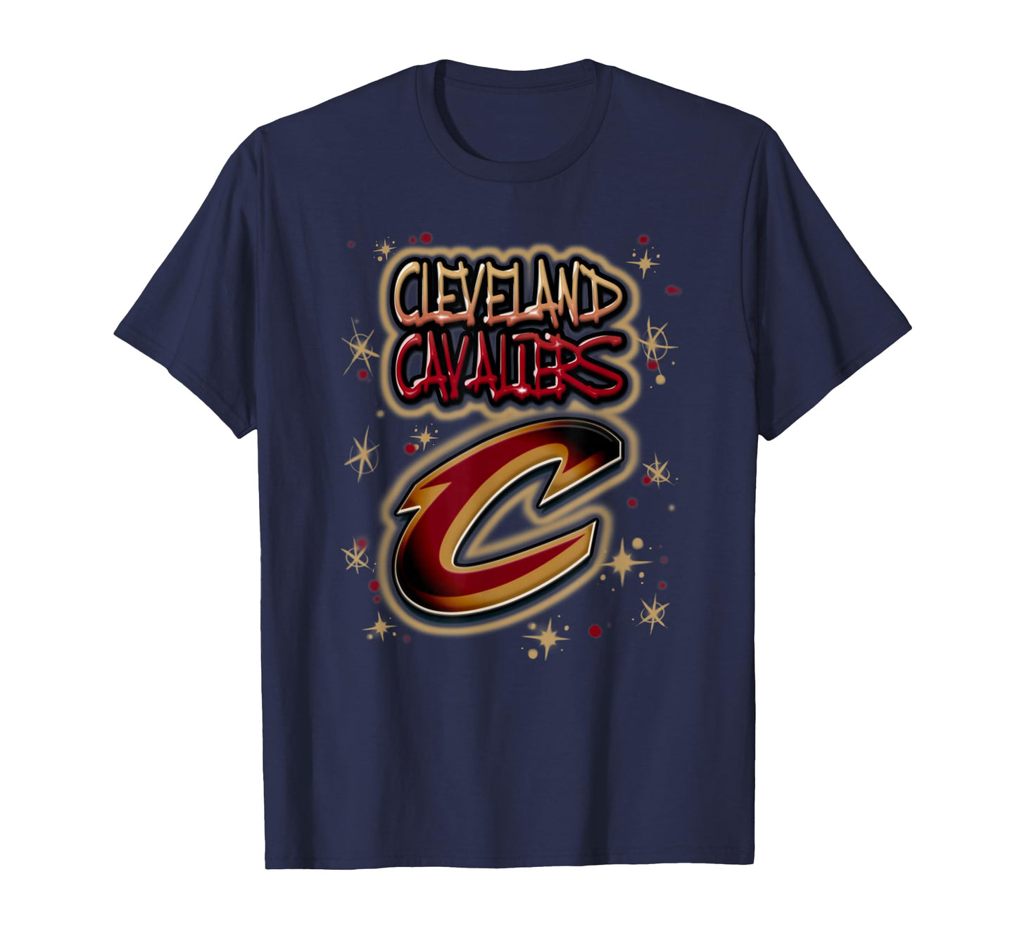NBA Cleveland Cavaliers Airbrush Logo T-Shirt