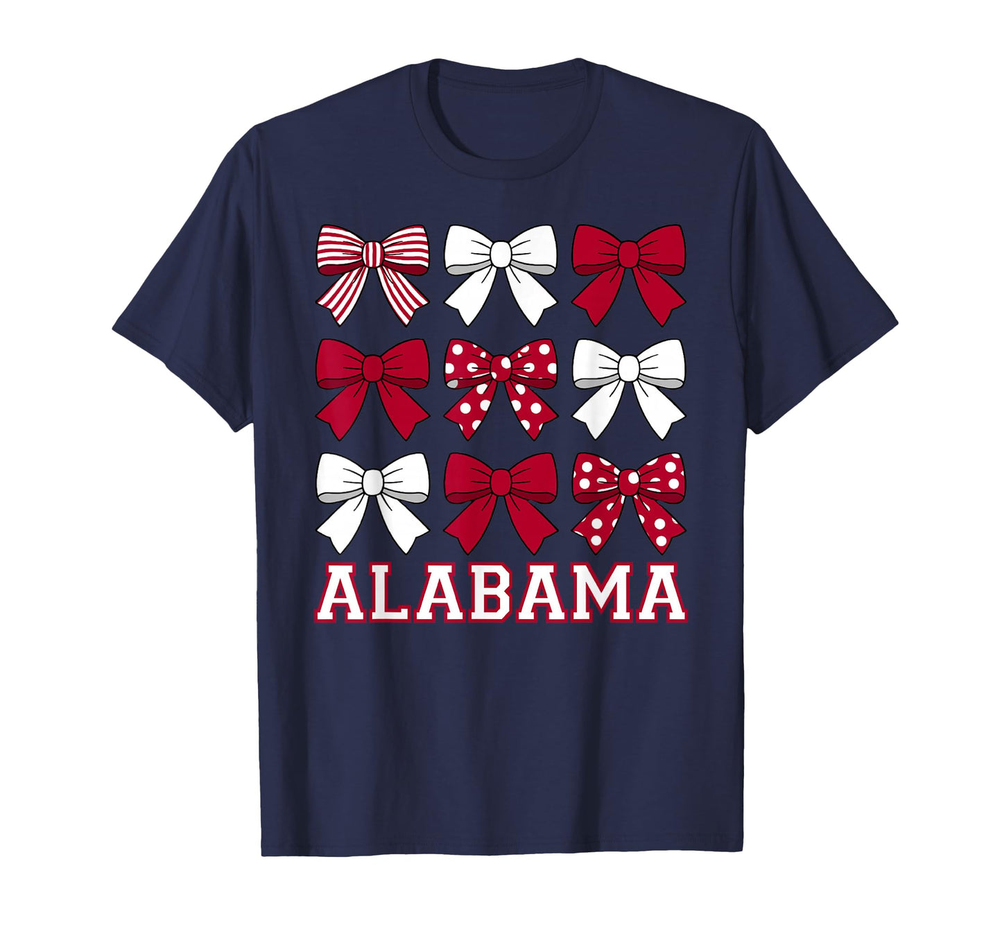 Alabama Cute Bow for Women Girls Sisters Daughters Kids T-Shirt