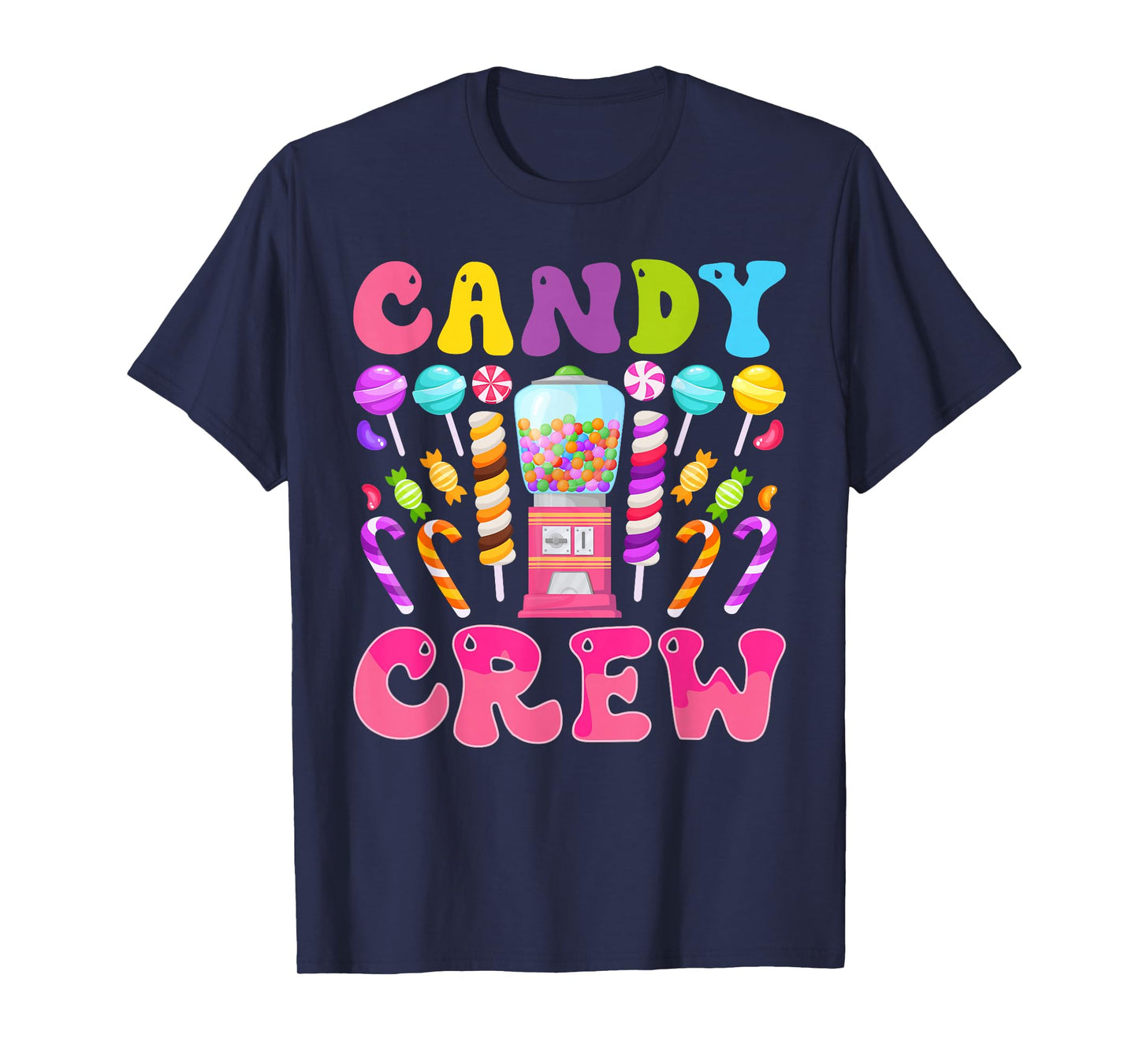 Candy Crew Funny Halloween Squad Group Costume Design T-Shirt