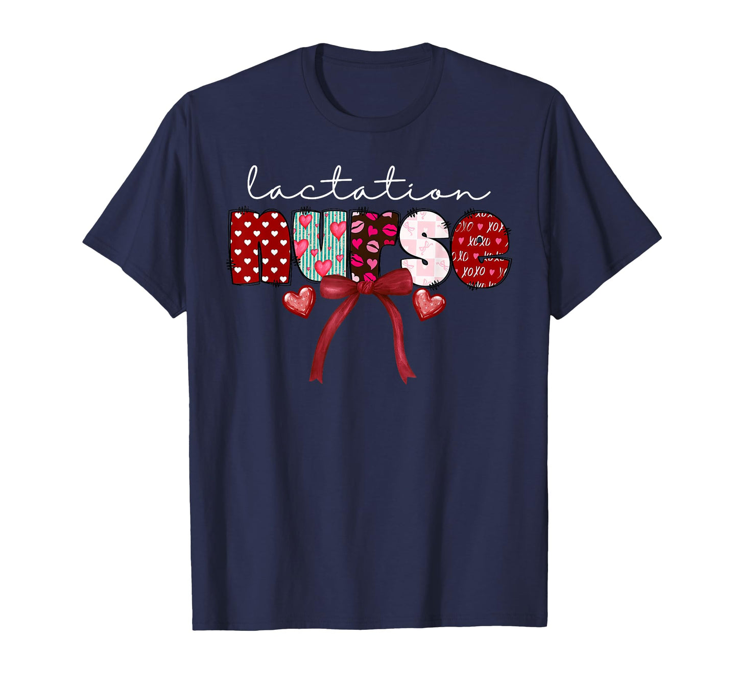 Lactation Nurse Coquette Bow Valentine IBCLC Appreciation T-Shirt