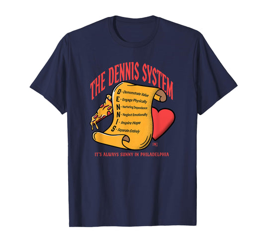 It's Always Sunny The Dennis System Scroll Funny TV Show T-Shirt