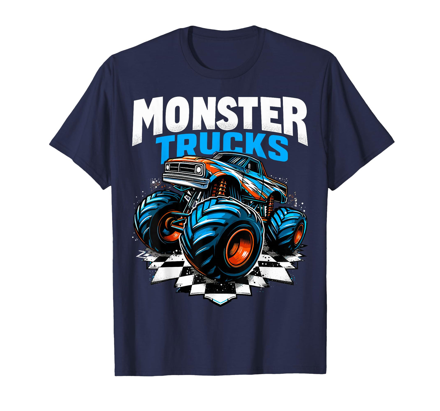 Monster Truck Birthday Party Retro Monster Trucks T-Shirt