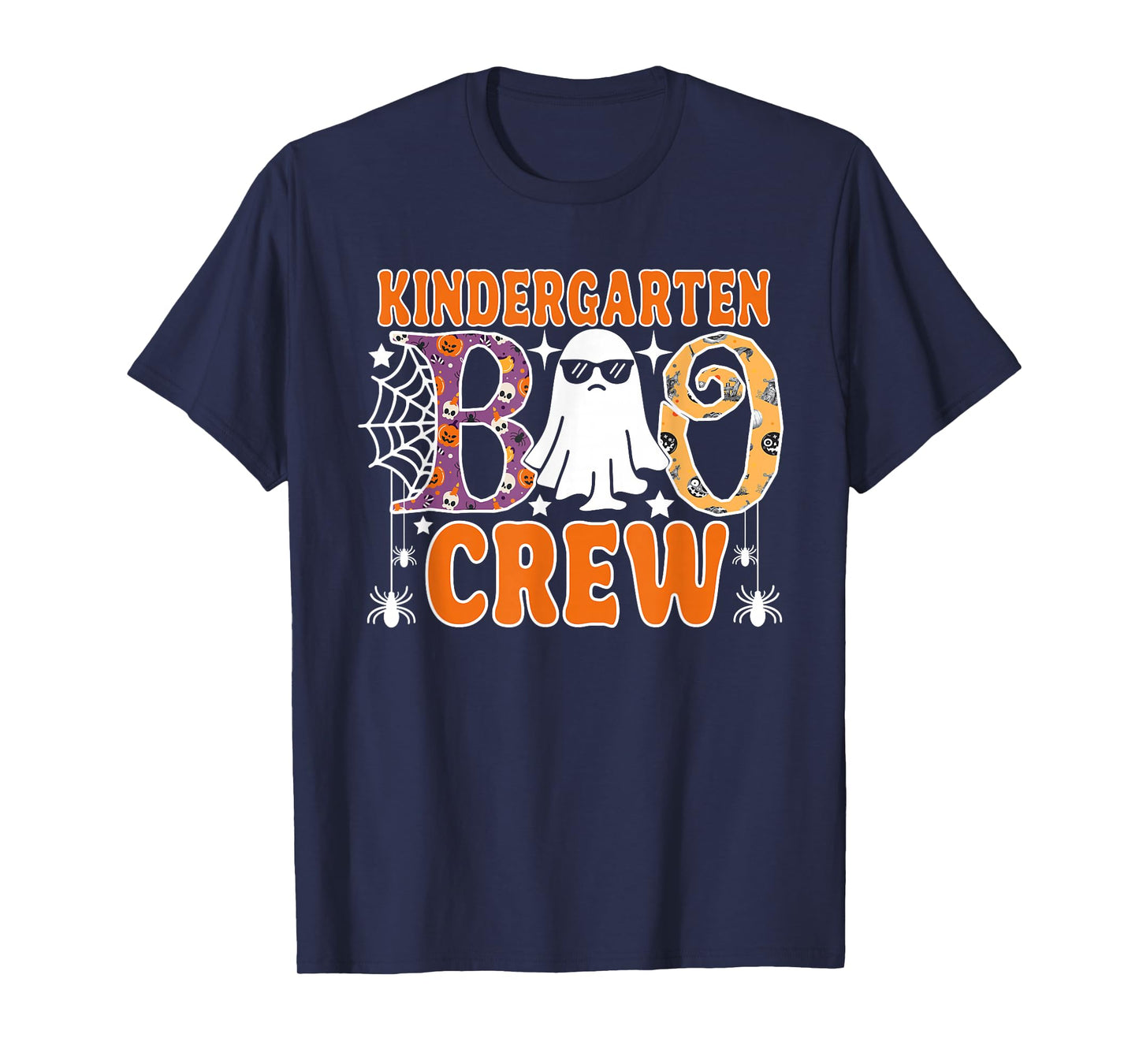Kindergarten Boo Crew Funny Halloween Teachers Students T-Shirt