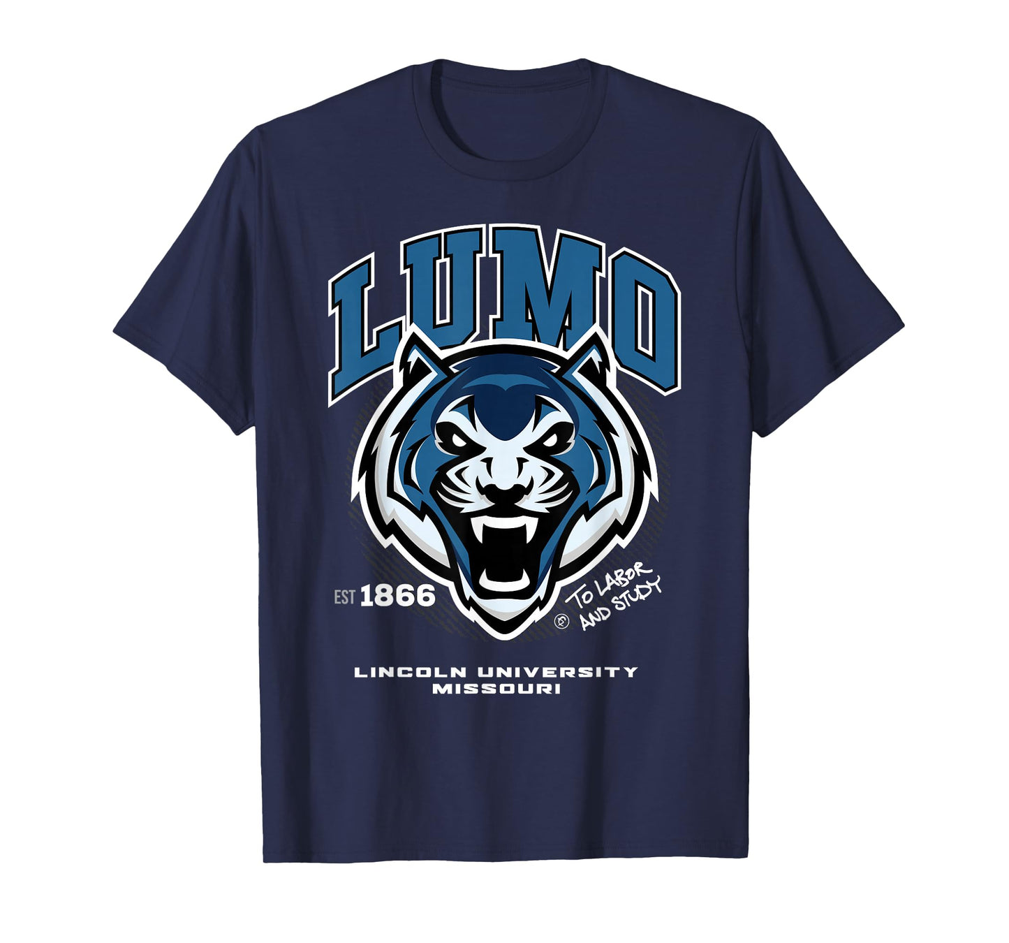 Lincoln University of Missouri - LUMO - HBCU - Blue Tigers T-Shirt