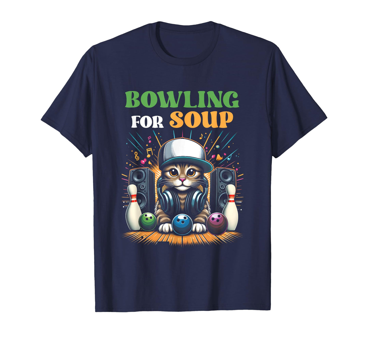 Bowling For Soup Music Cat Style DJ Cat Wearing Headphone Men Women Kids T-Shirt