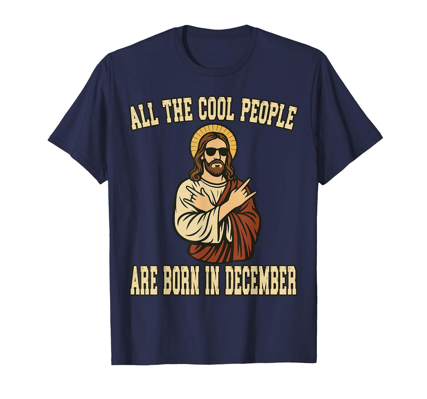 All Cool People are Born in December Jesus Bday Christmas T-Shirt