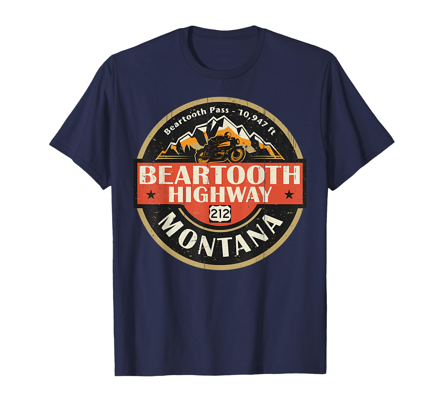 Vintage Beartooth Highway Mountain Hiking Nature T-Shirt