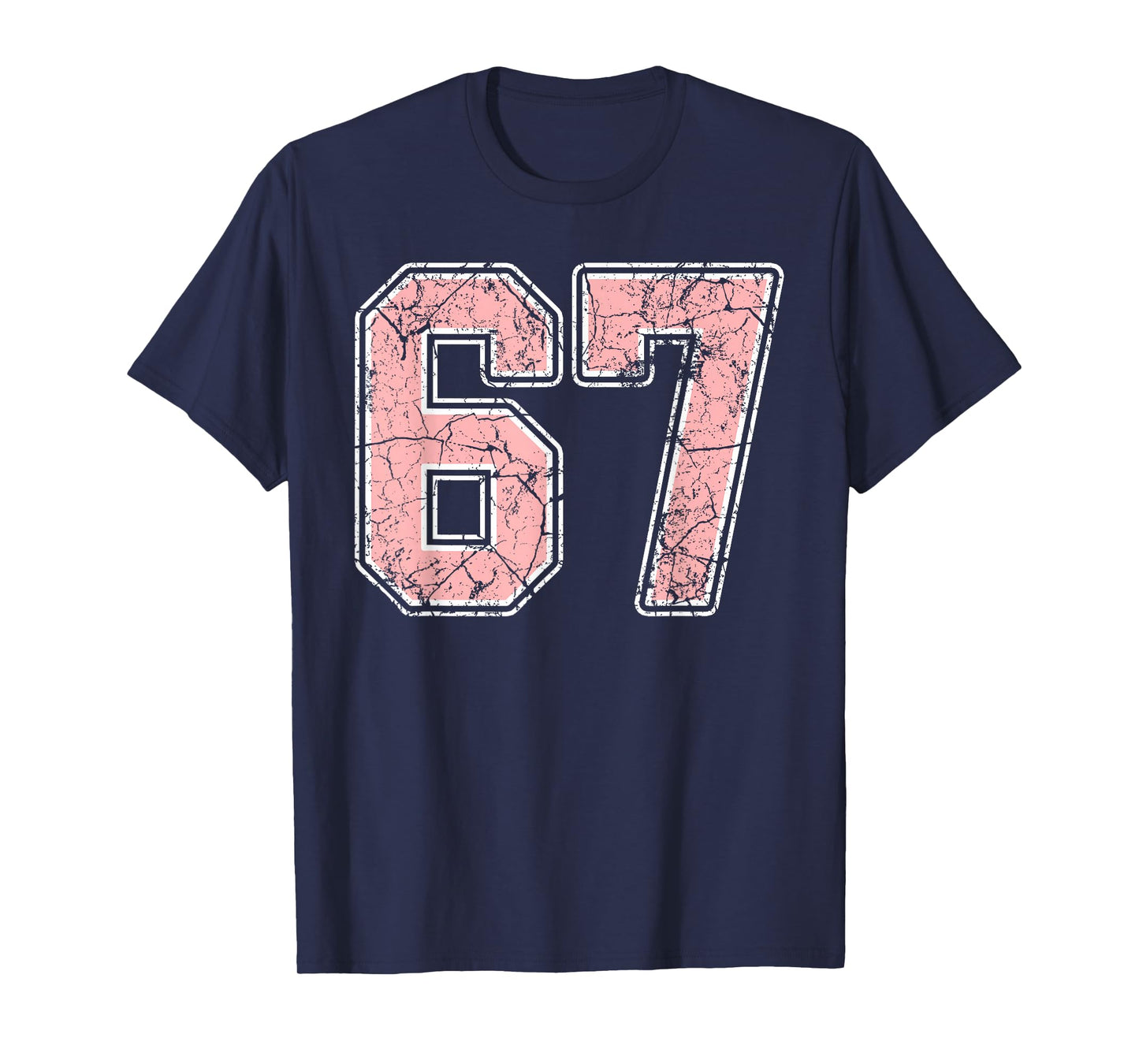Pink and White Number 67 Jersey Player Uniform #67 Fan T-Shirt