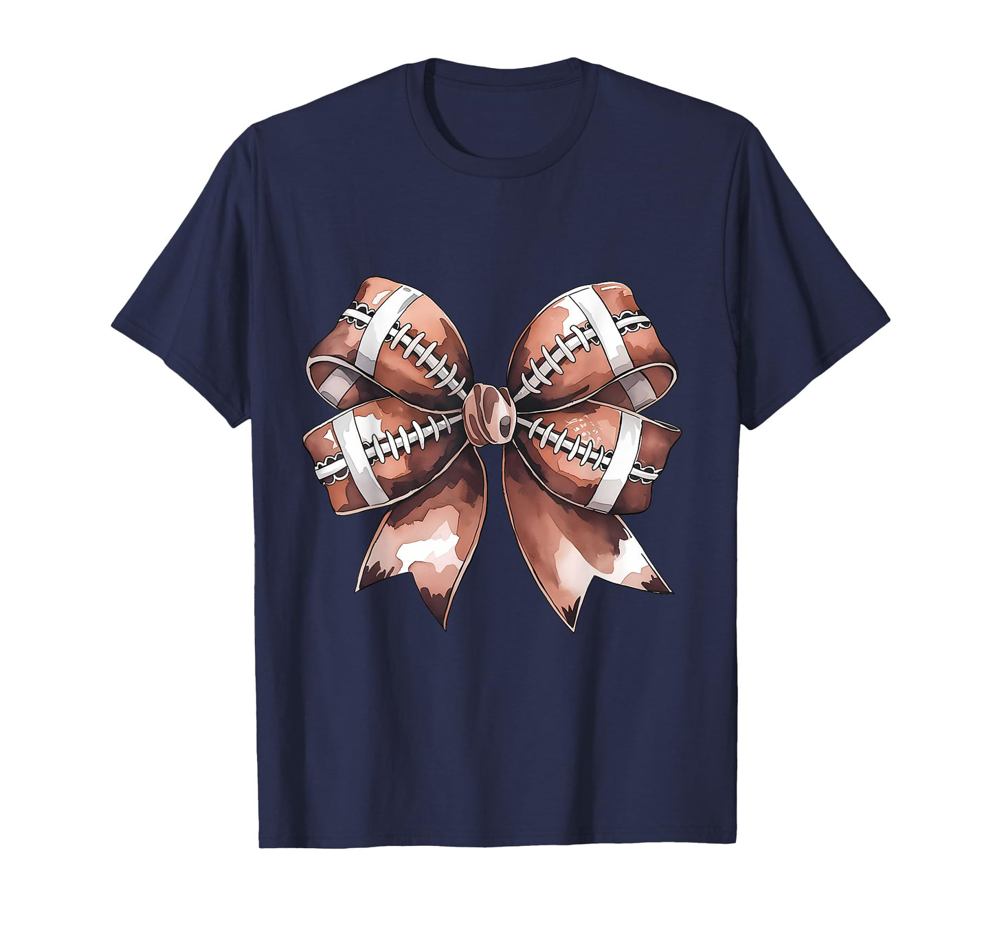 American Football Coquette Bow Cute Football Game T-Shirt