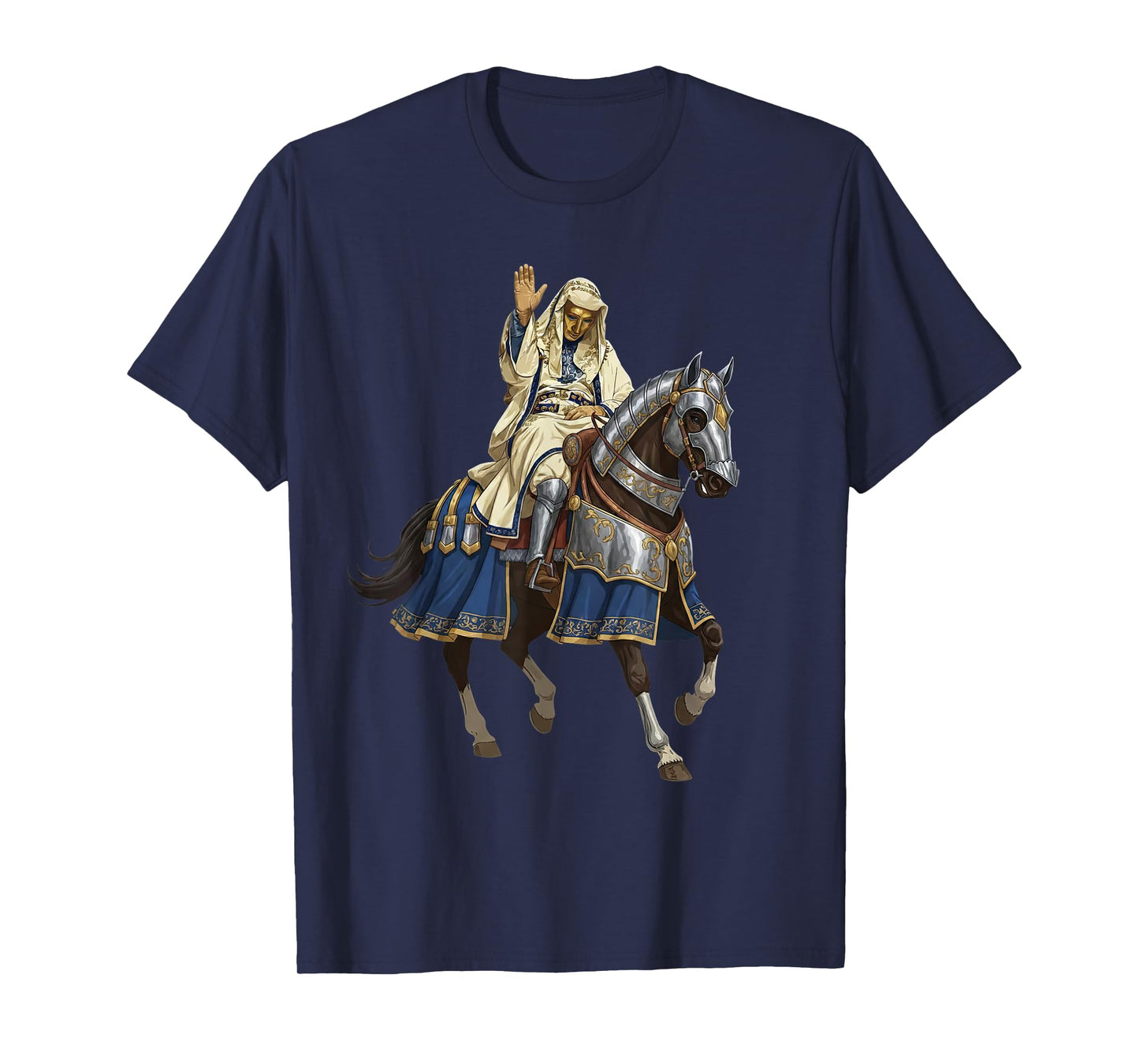 Silver Mask King Baldwin IV Golden Mask Medieval Art T-Shirt