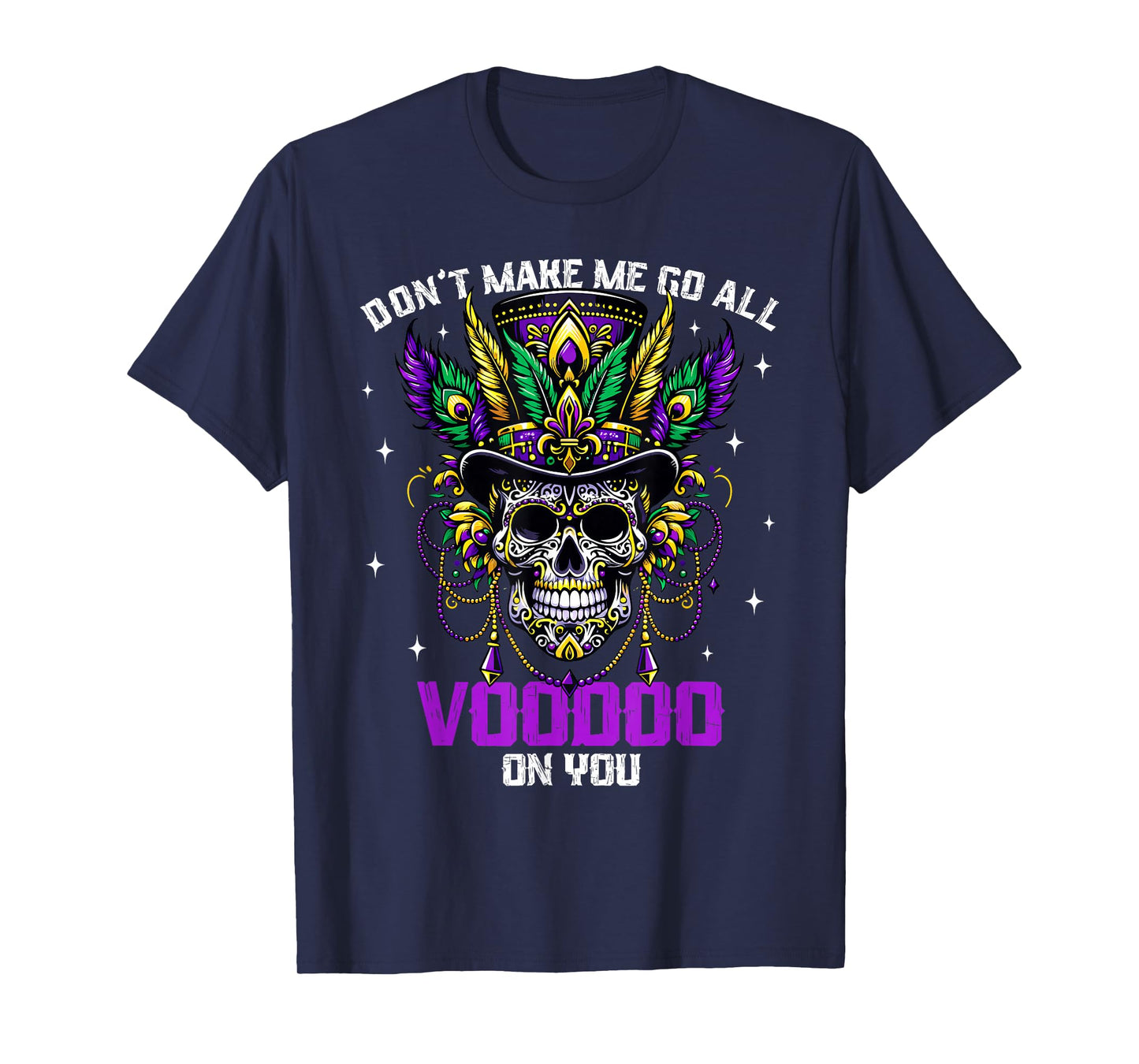 Mardi Gras Priest New Orleans Witch Doctor Voodoo T-Shirt