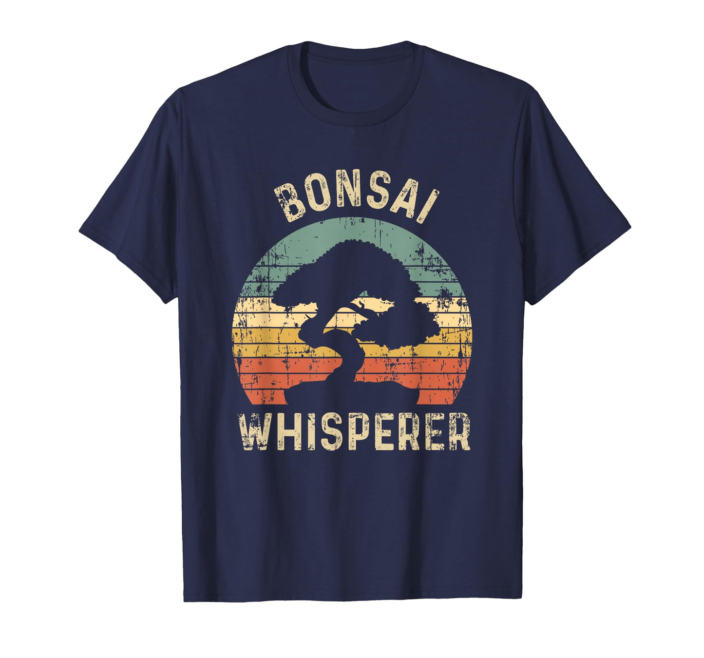 Bonsai Tree Whisperer Japanese Gardener Sunset Funny Gift T-Shirt