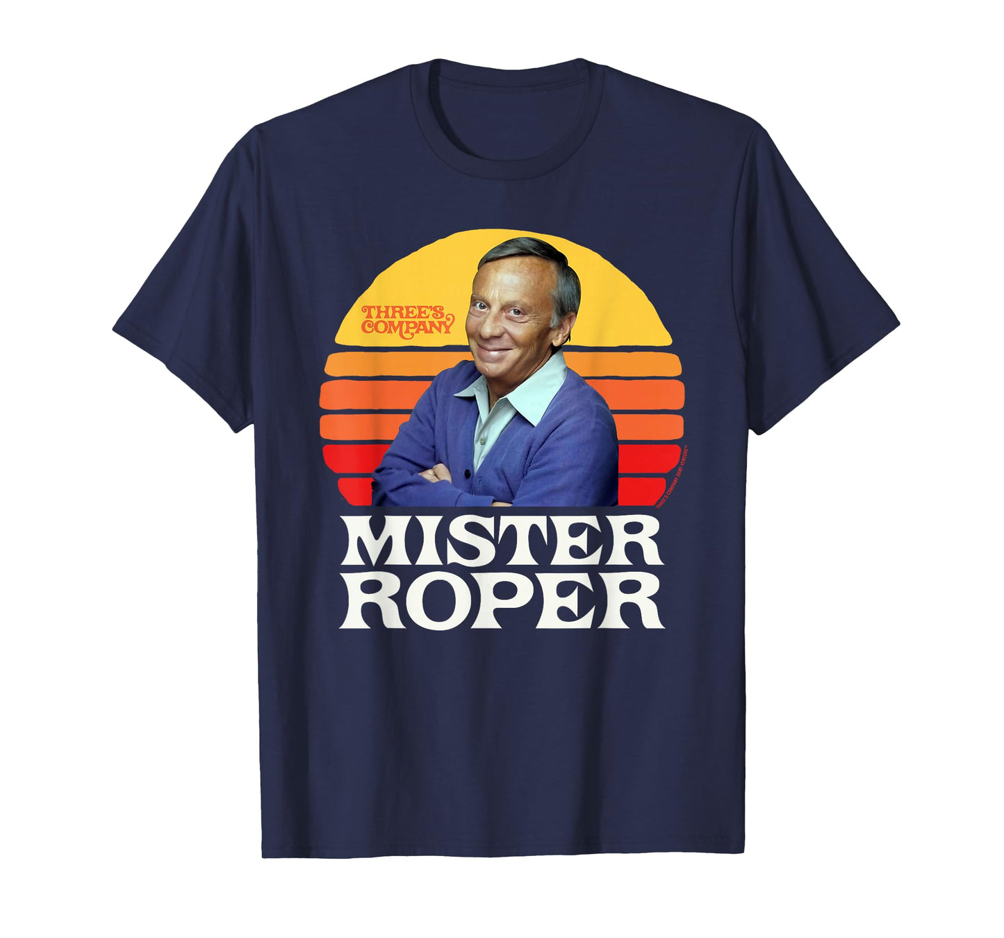 Mister Roper Funny Stanley Roper 80's Sunset Three's Company T-Shirt