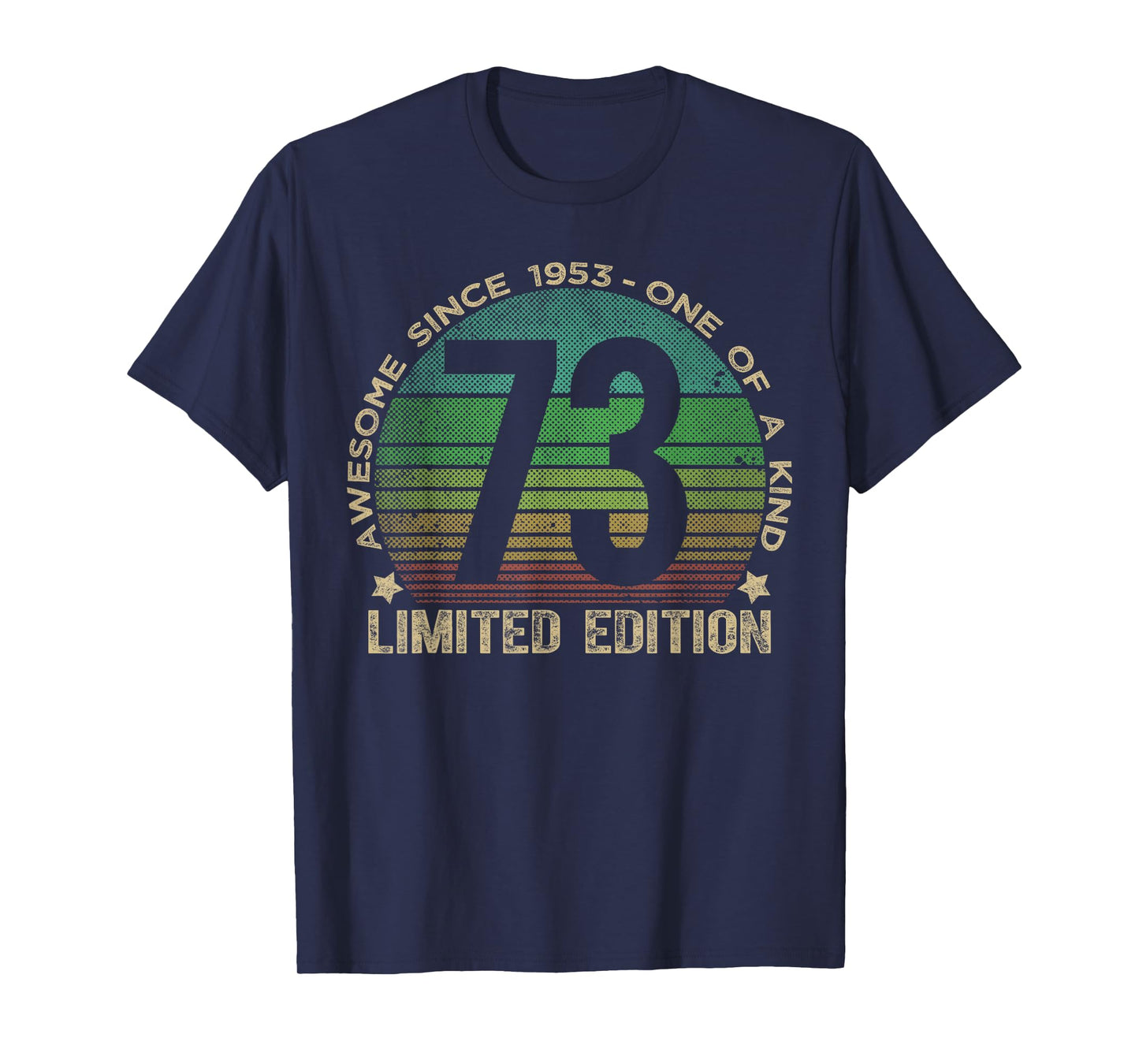 73 Year Old Gifts Vintage 1953 Limited Edition 73rd Birthday T-Shirt