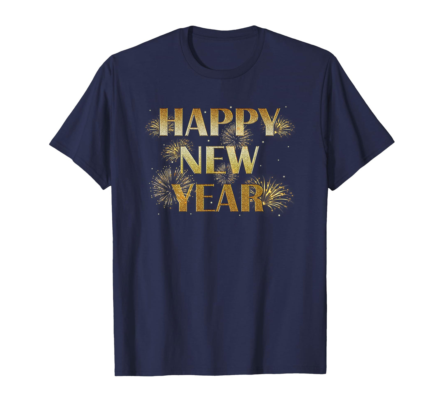 Happy New Year Eve Party Fireworks Confetti Kids Men Women T-Shirt