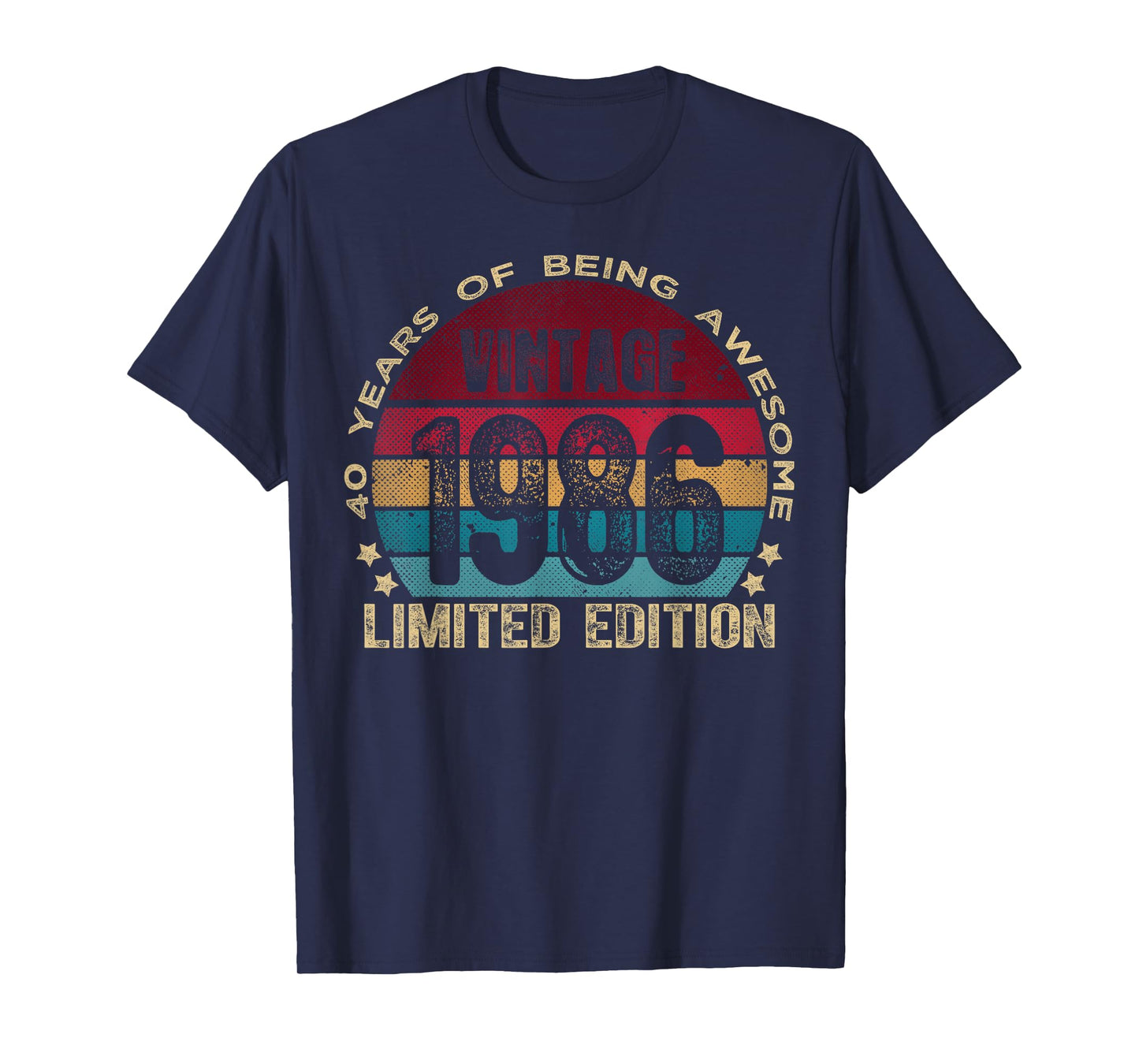40 Year Old Gifts Vintage 1986 Limited Edition 40th Birthday T-Shirt