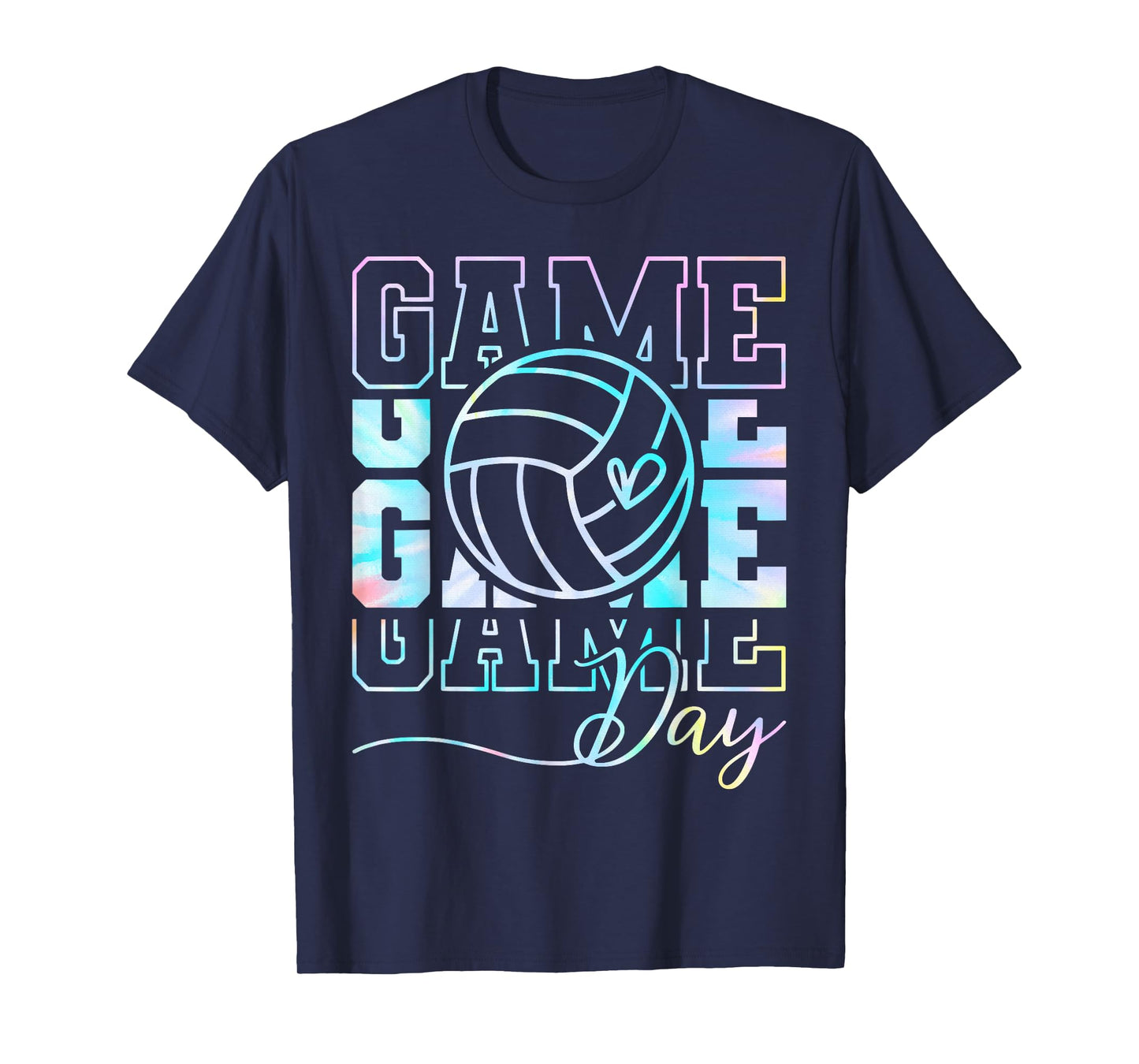 Tie Dye Game Day Volleyball T-Shirt