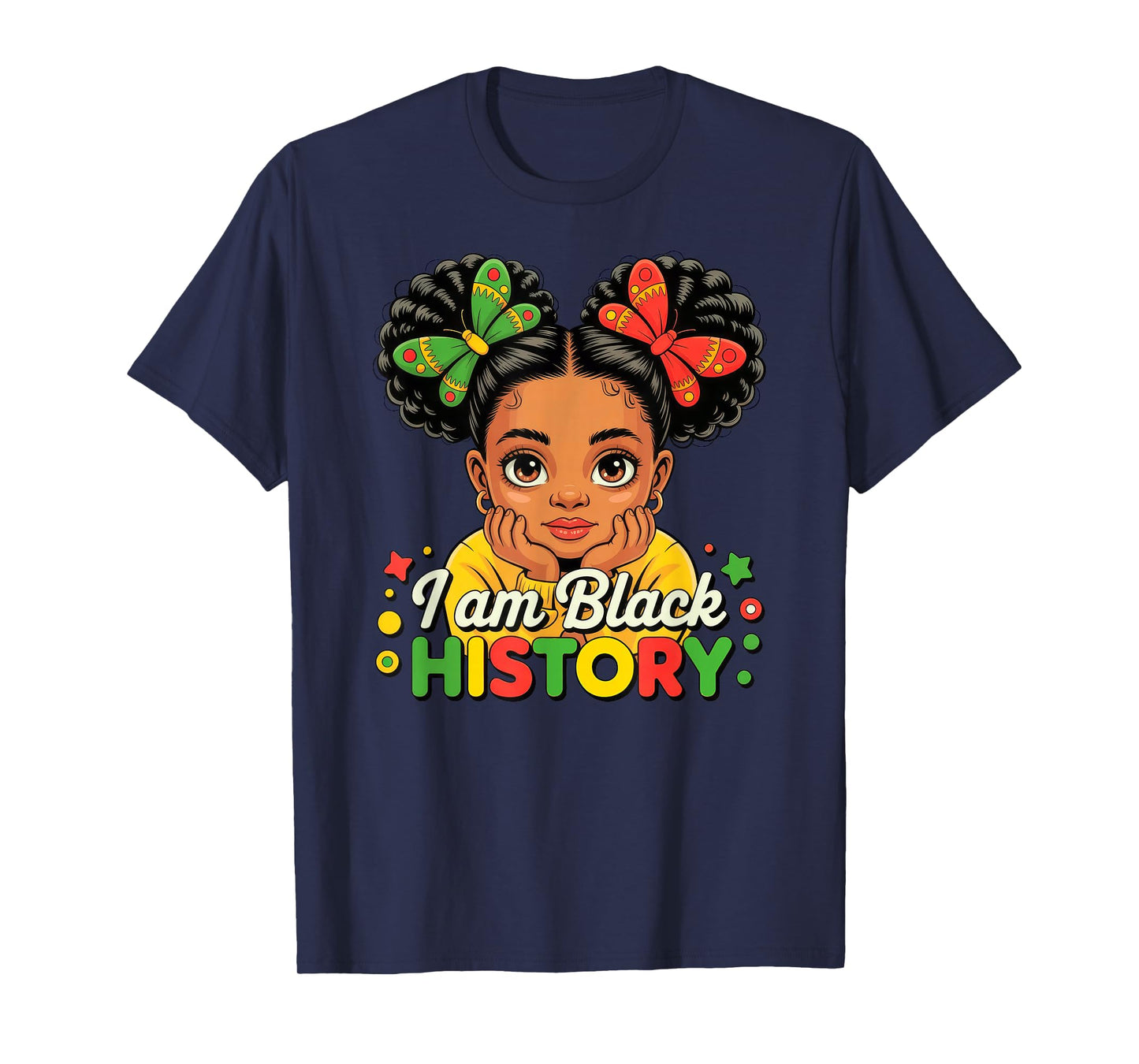 I Am Black History Girl Black History Month T-Shirt